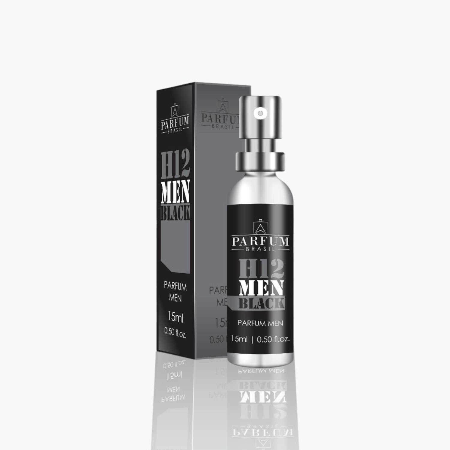 H12 Black Parfum Brasil Desodorante Colônia - Perfume Masculino 15ml