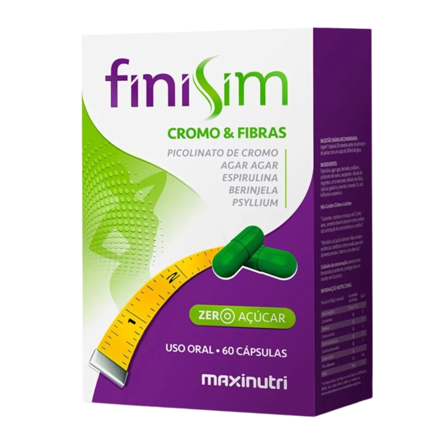 Finisim Maxinutri Cromo Fibras 60Cps