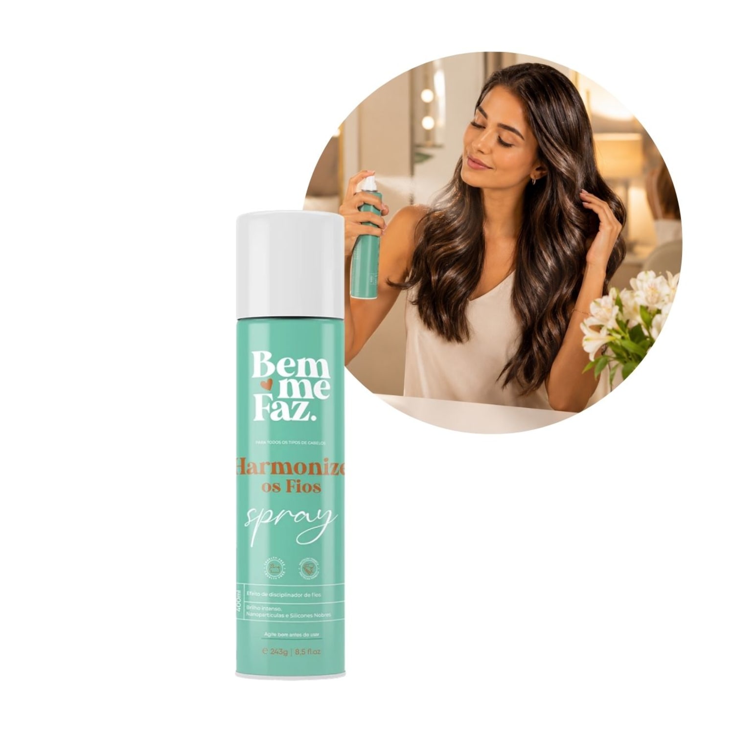 Harmonize Fios finalização Aerossol 400ml Bem Me Faz Spray