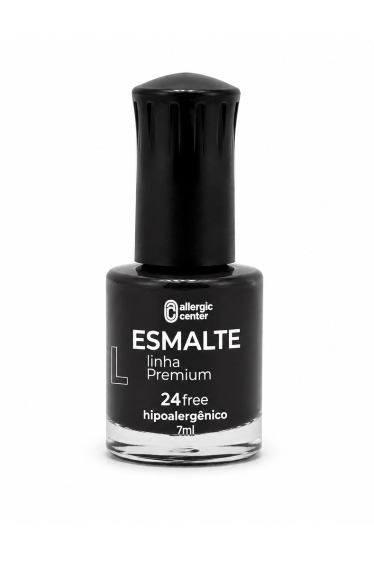 Esmaltes Hipoalergênicos 24 Free 7mL Allergic Center Cor:Preto