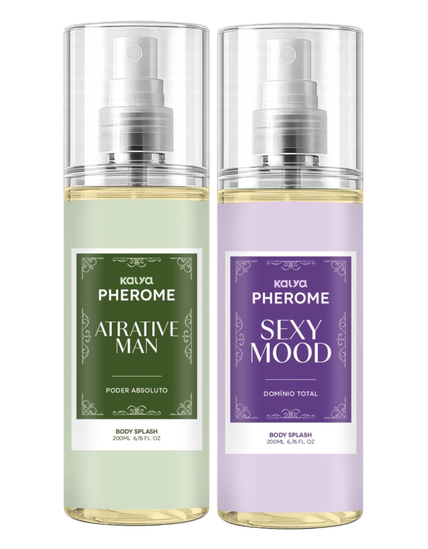 Kit Pherome Casal Atrative Man Sexy Mood 2x200ml