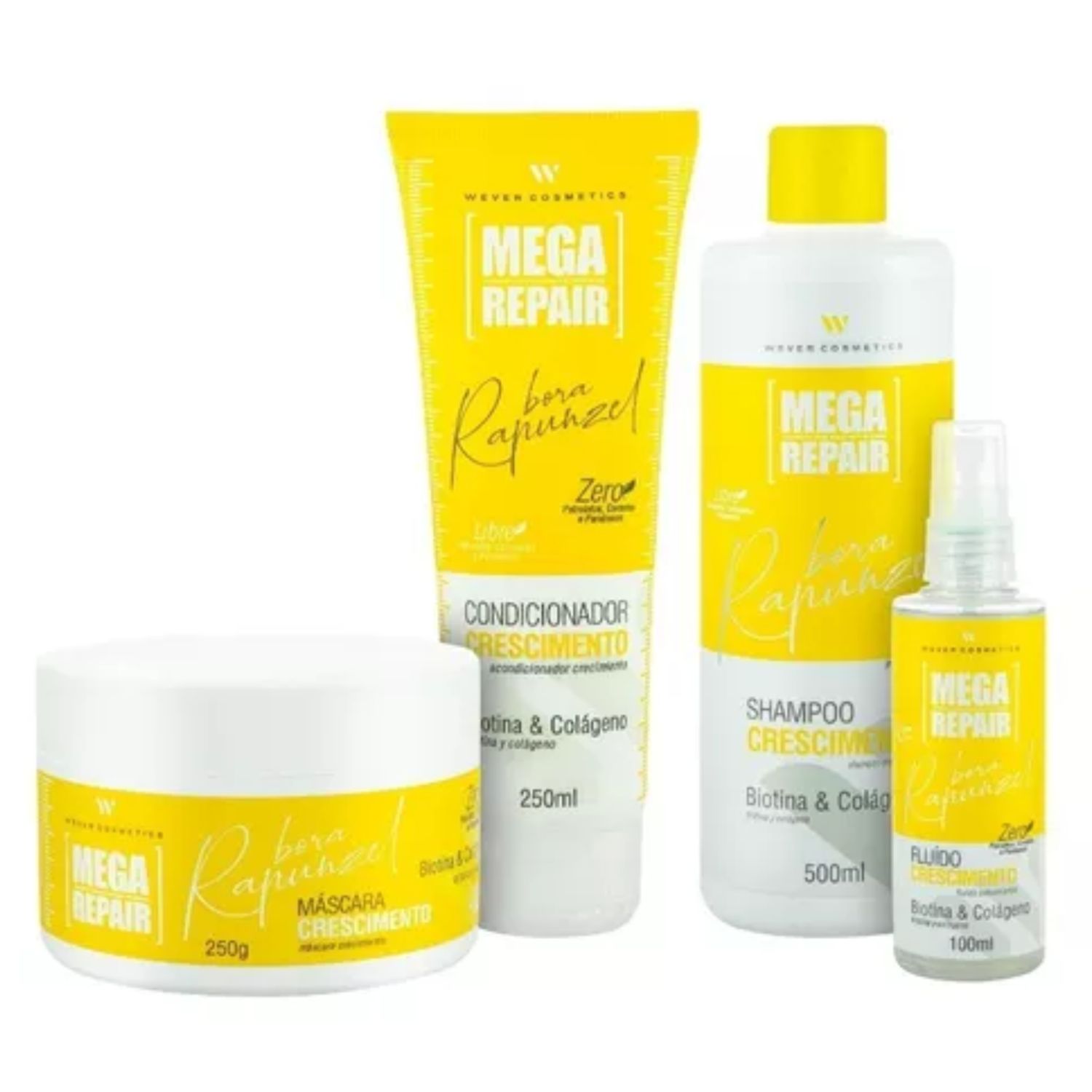 Kit Wever Bora Rapunzel Completo (4 Produtos)
