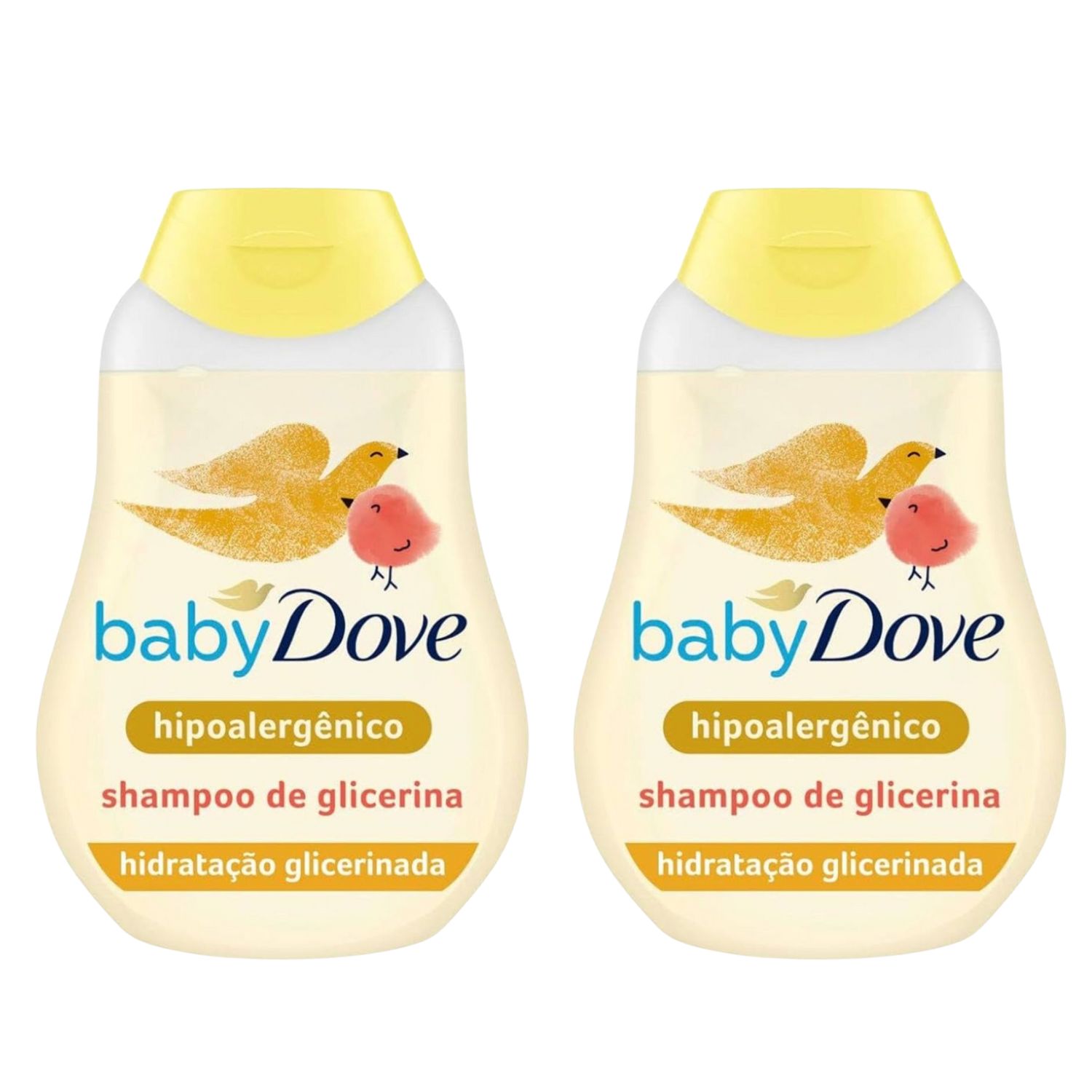Kit C2 Shampoo Glicerinado Hidratação Suave 400ml -Baby Dove