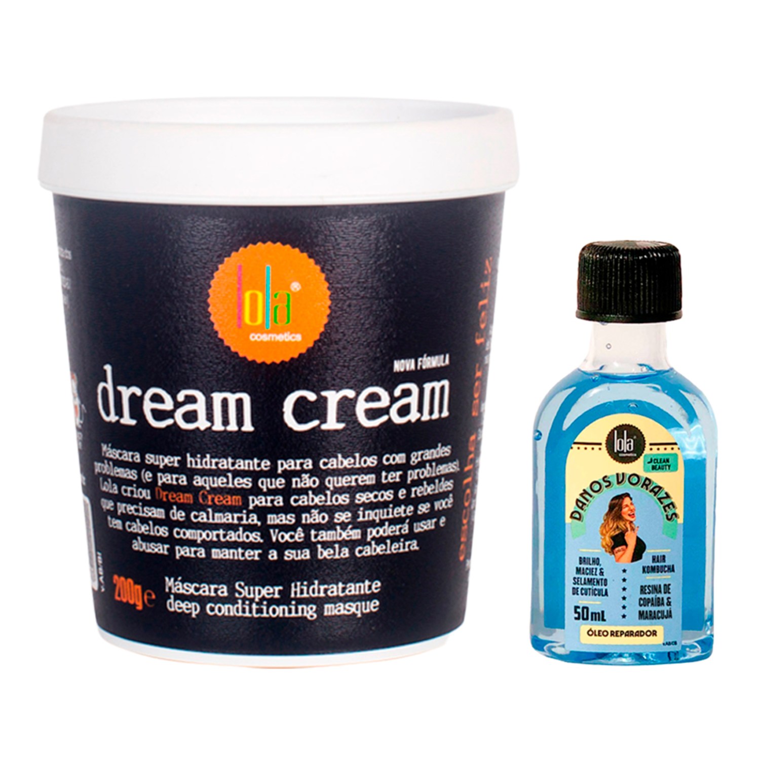 Kit Lola From Rio Dream Cream + Óleo Danos Vorazes (2 Produtos)