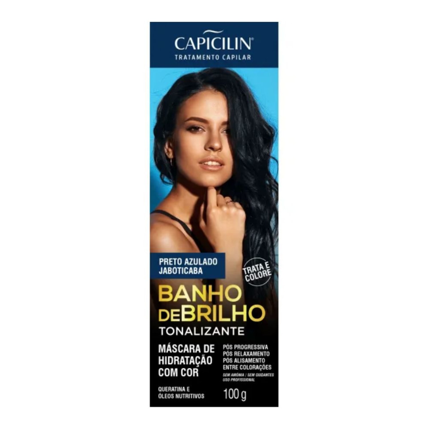 Banho Brilho Capicilin Preto Azulado Jabuticaba 100g