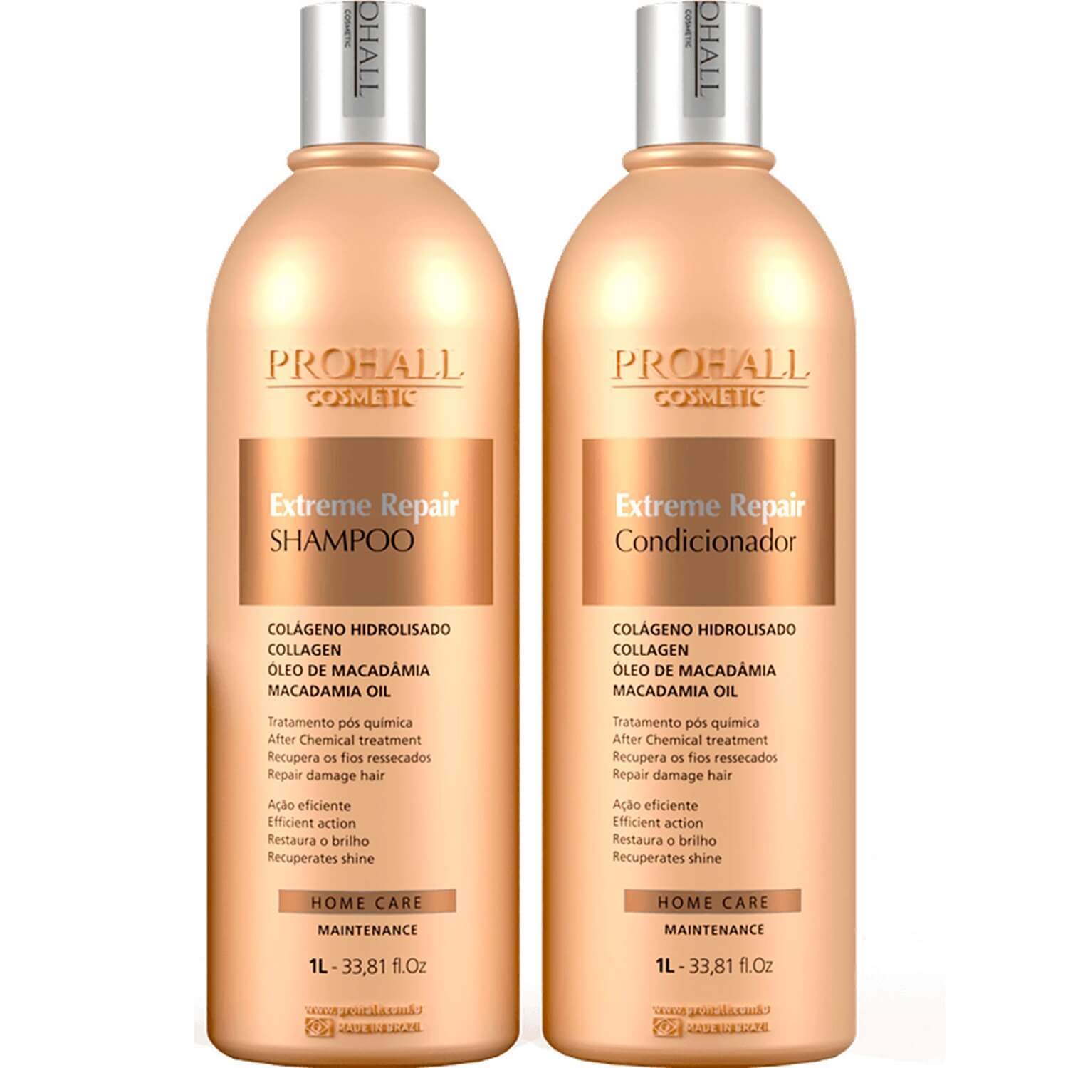 Prohall Extreme Repair - Kit Tratamento Macadâmia Duo Salão (2 Produtos)
