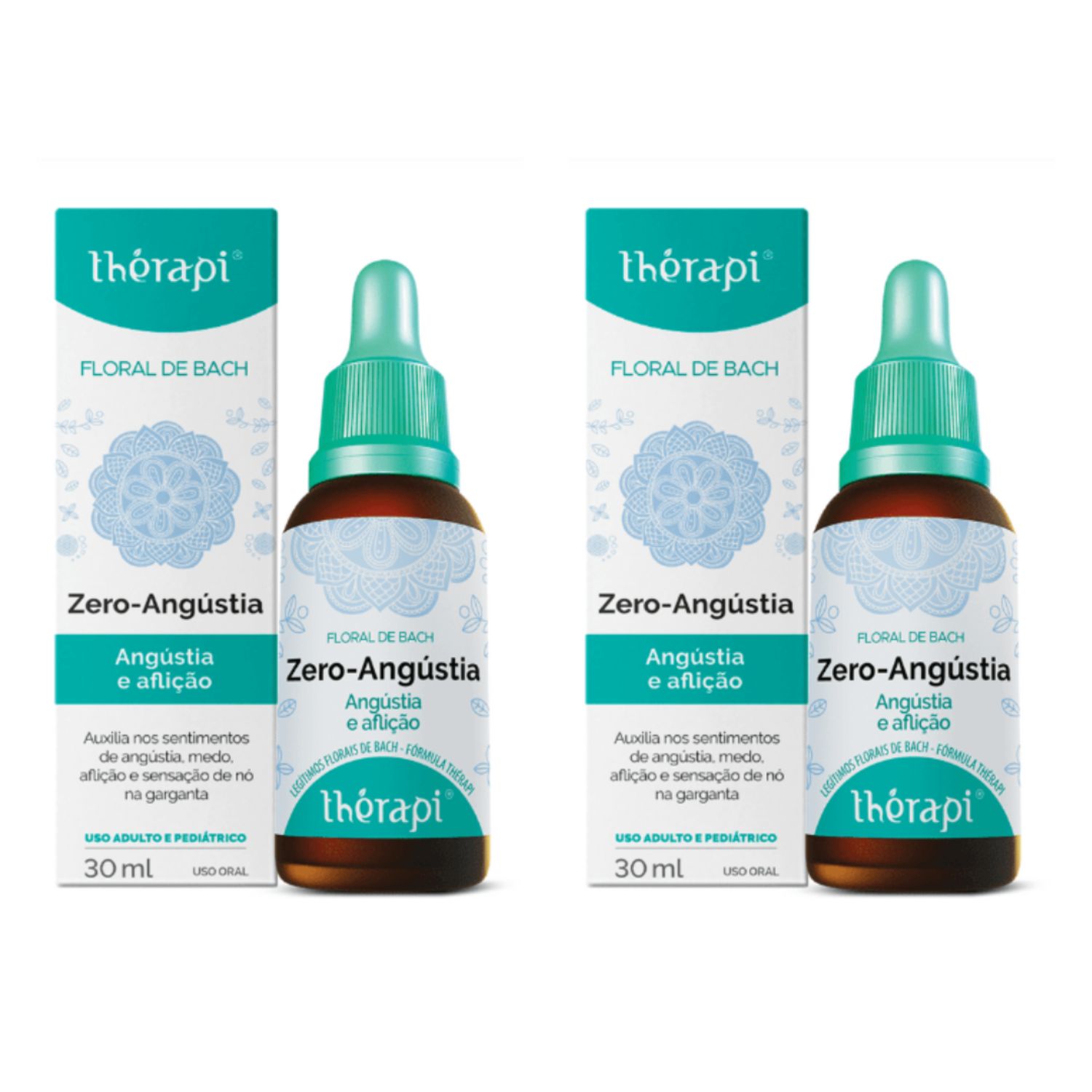 Kit Com 2 Floral Thérapi Zero Angústia 30ml - Floral Thérapi