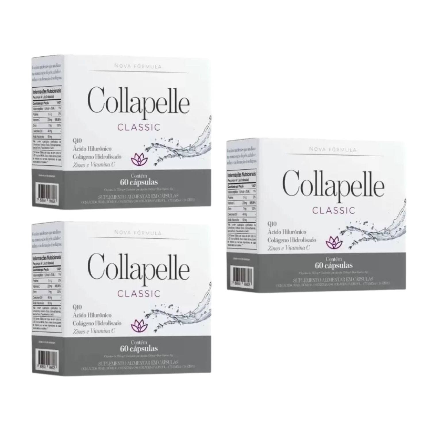 Kit C3 Colágeno Hidrolisado Collapelle C60 - Prowin