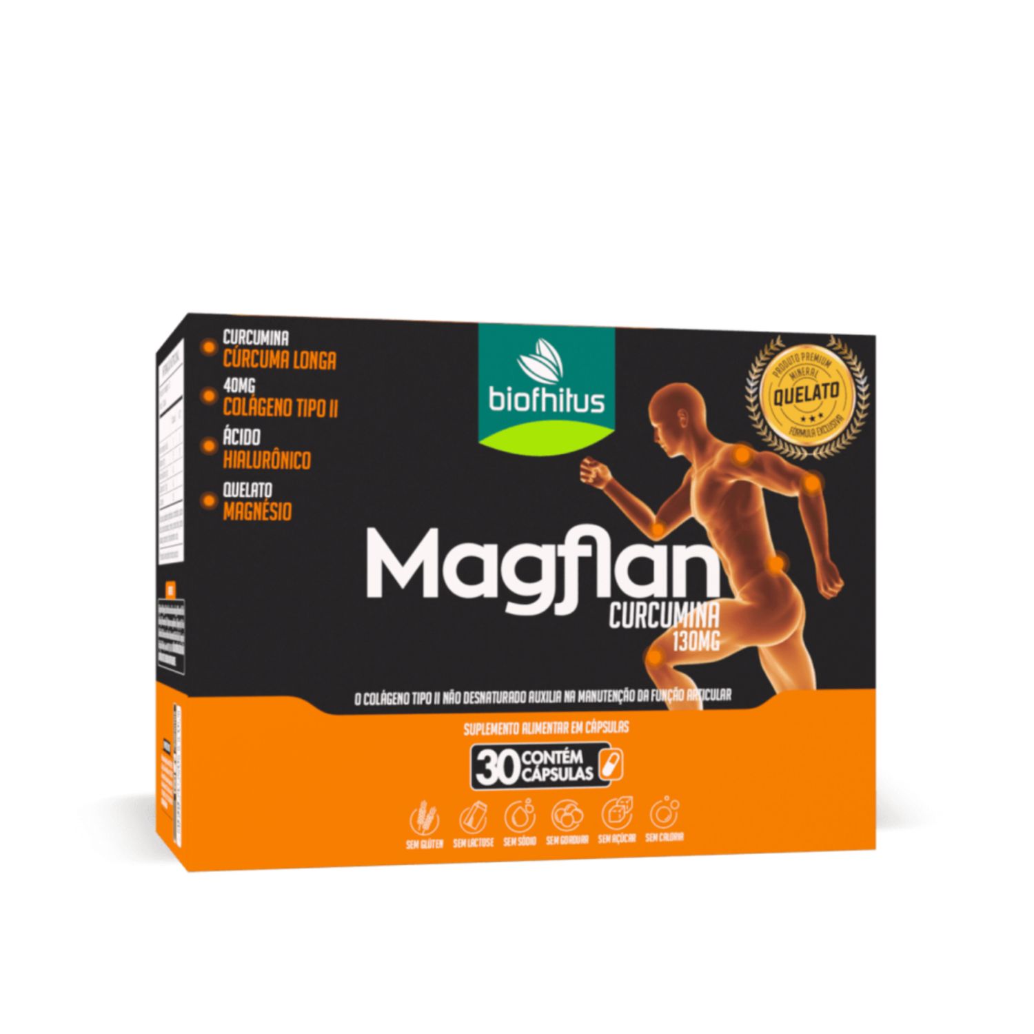 Kit C4 Suplemento Magflan Curcumina Quelato - Biofhitus