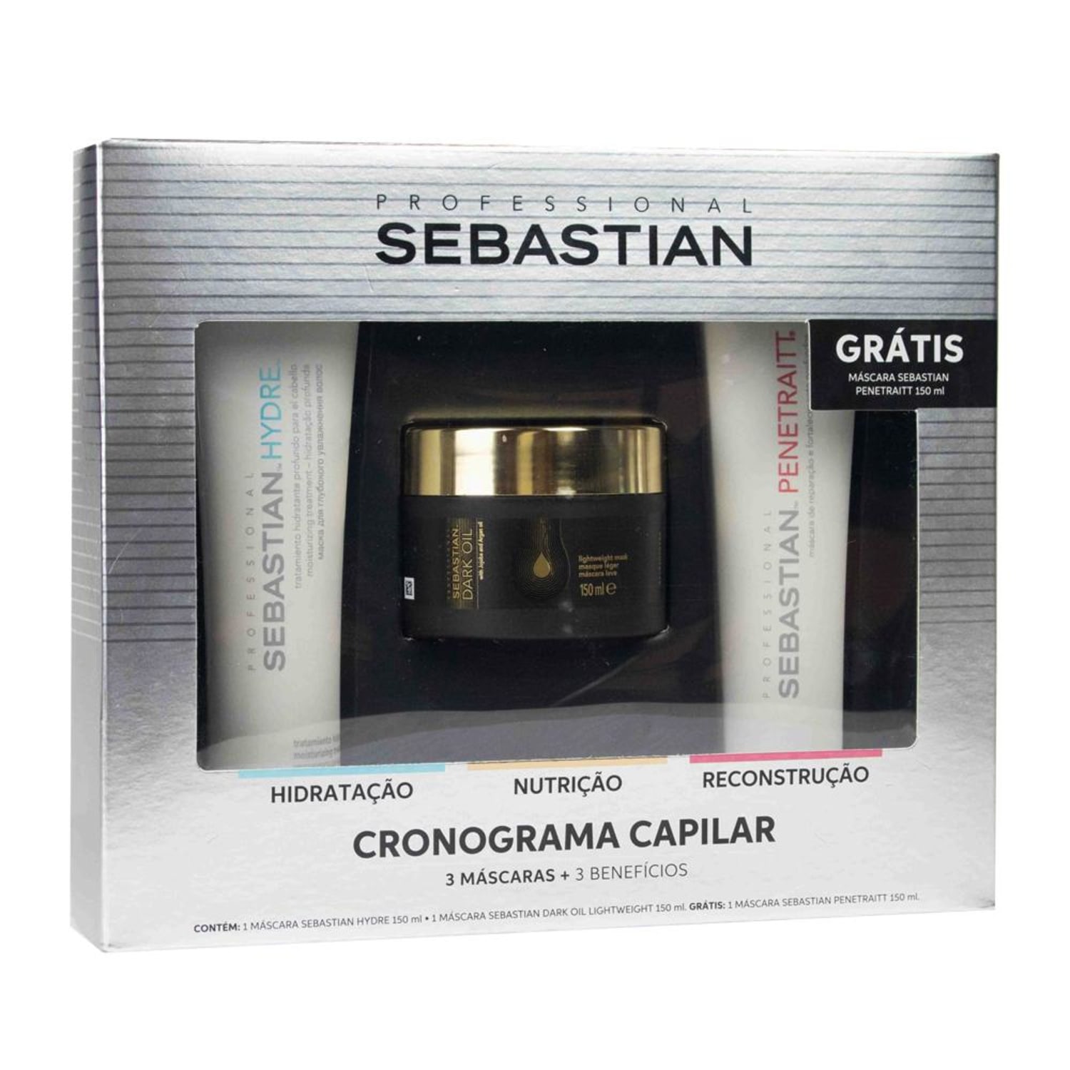 Kit Sebastian Professional Cronograma Capilar + Másc 150ml