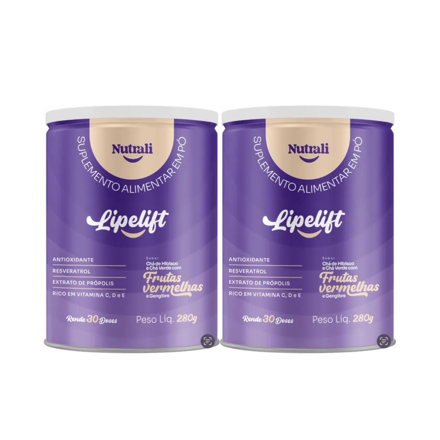 Kit C2 Suplemento Lipelift 280g Frutas Vermelhas - Divinite
