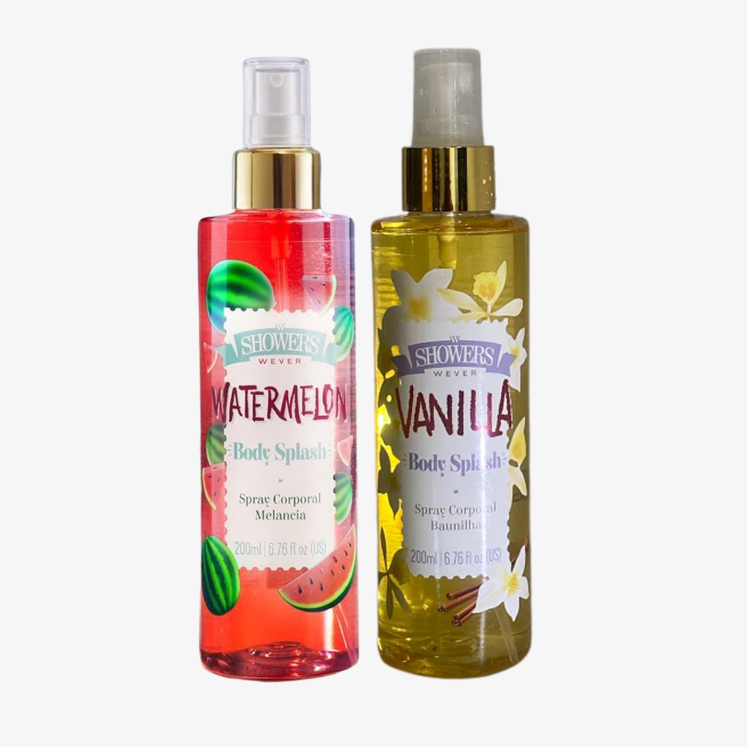 Kit Wever Body Splash Melancia & Vanilla (2 Produtos)