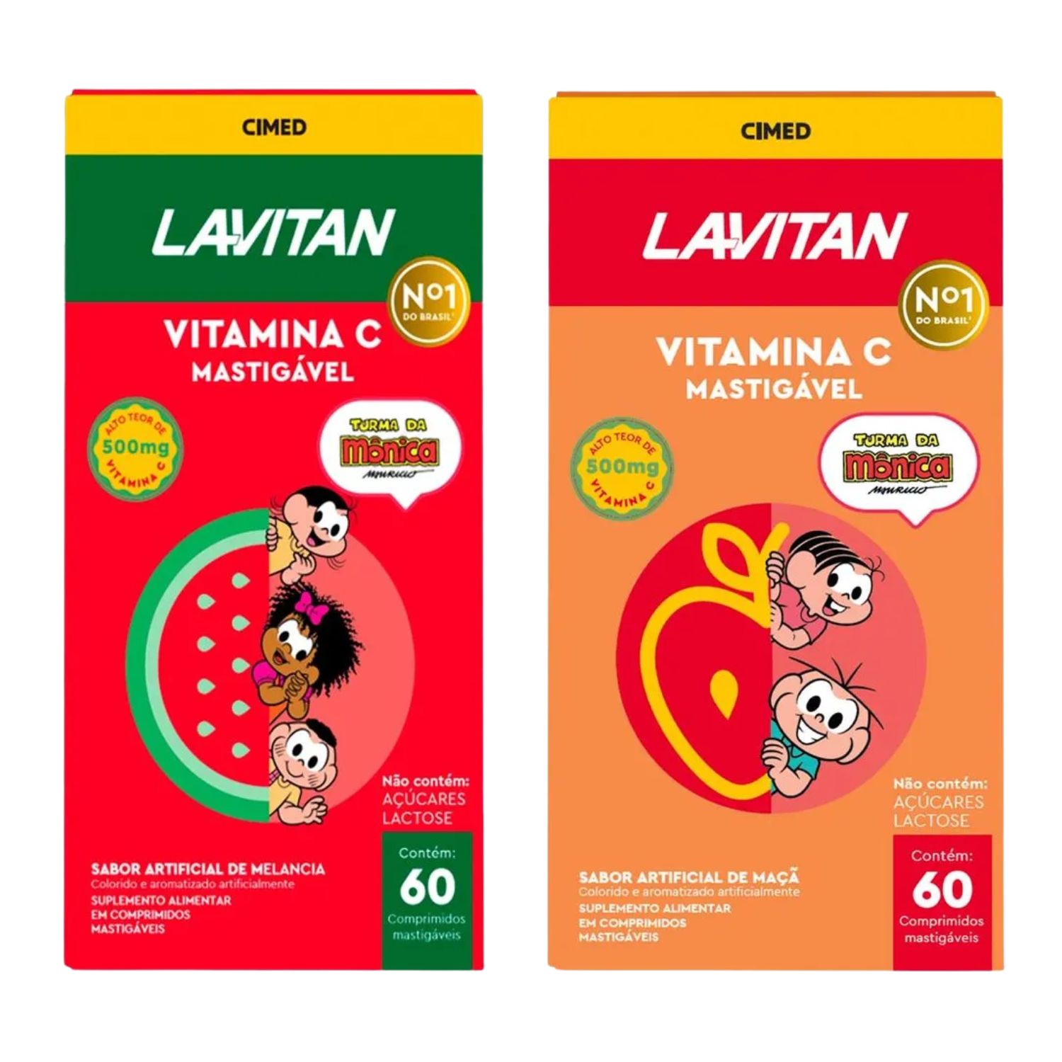 Kit Cimed Turma da Mônica Vitamina C Maçã & Melancia (2 Produtos)