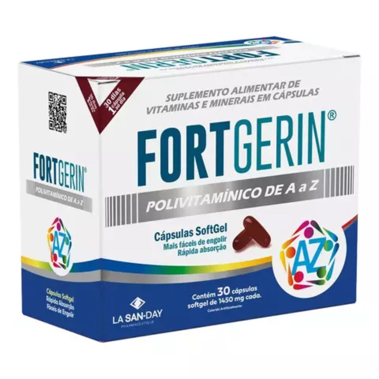 Fortgerin AZ La San Day 30 Cápsulas Imunidade Total
