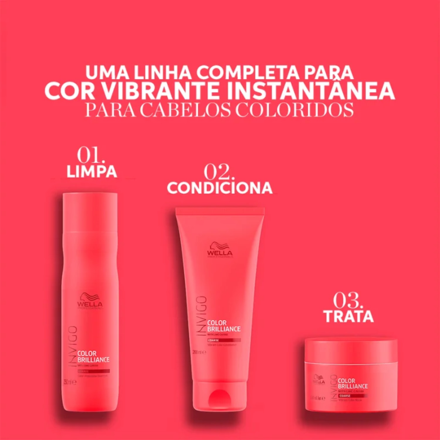 Wella - Color Brilliance - Kit Shampoo 250 Ml + Condicionador 200 Ml + Mascara 150 Ml