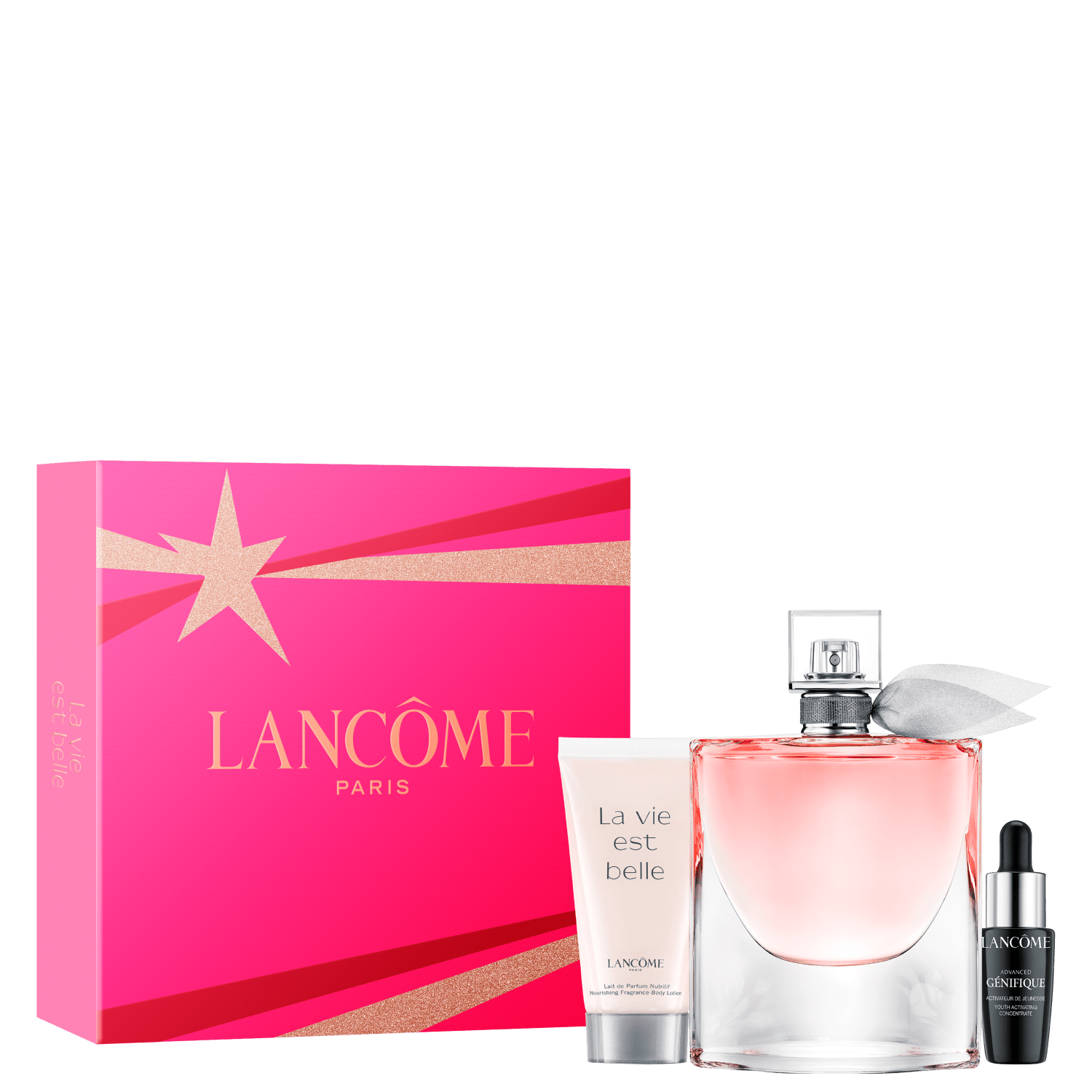 Conjunto La Vie Est Belle Lancôme Feminino - Eau de Parfum 75ml + Body Lotion 50ml + Gènifique 7ml