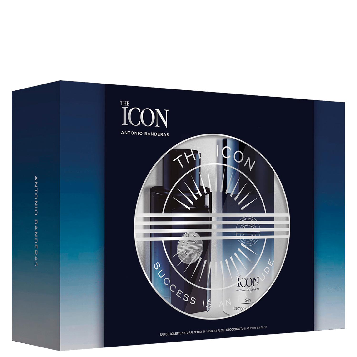 Conjunto The Icon Banderas Masculino - Eau de Toilette 100ml + Desodorante 150ml