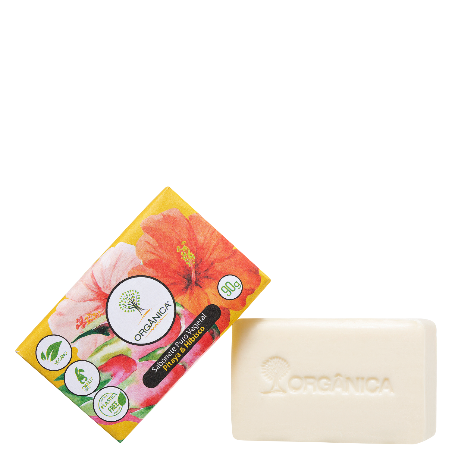 Orgânica Puro Vegetal Pitaya & Hibisco - Sabonete em Barra 90g