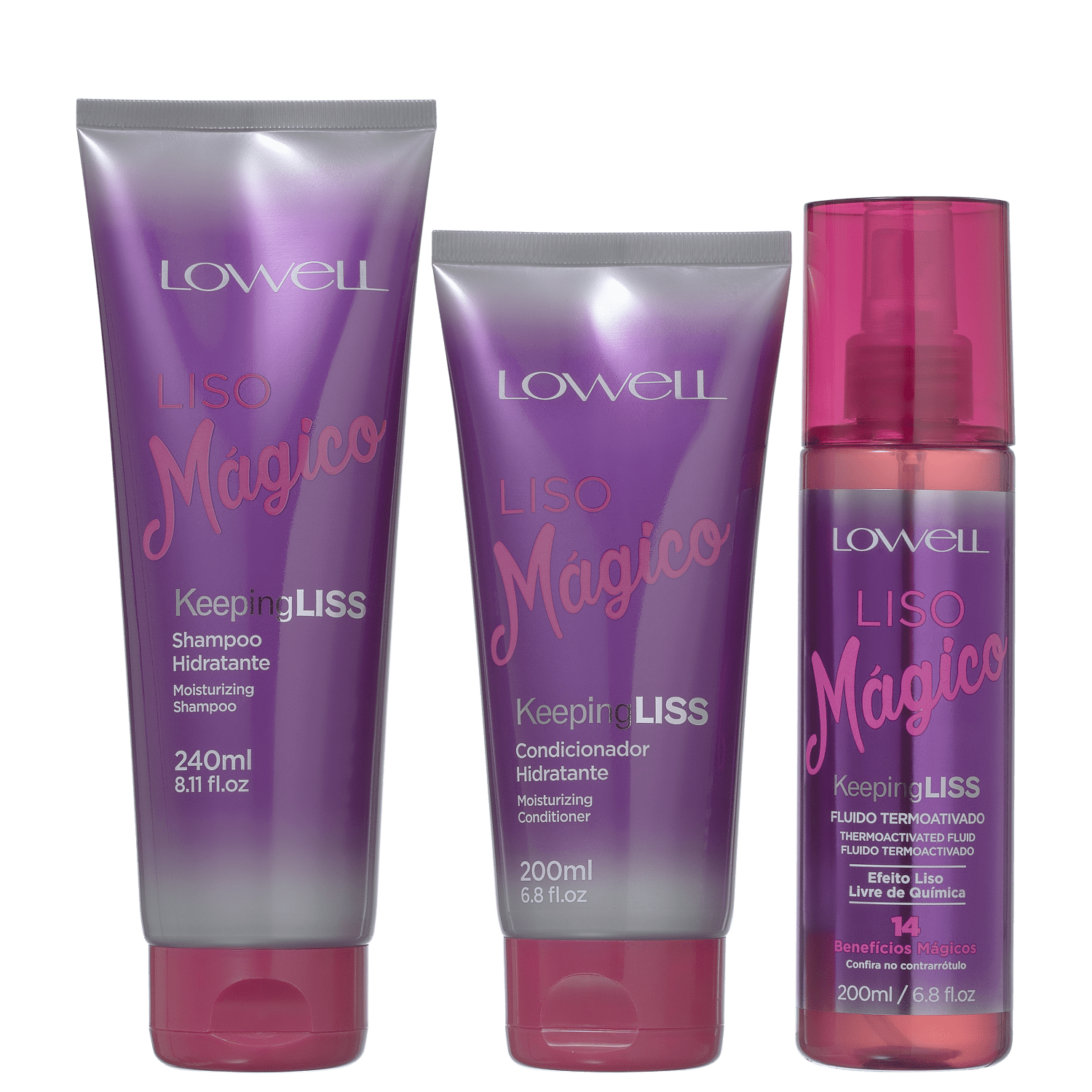 Kit Lowell Liso Mágico (3 Produtos)