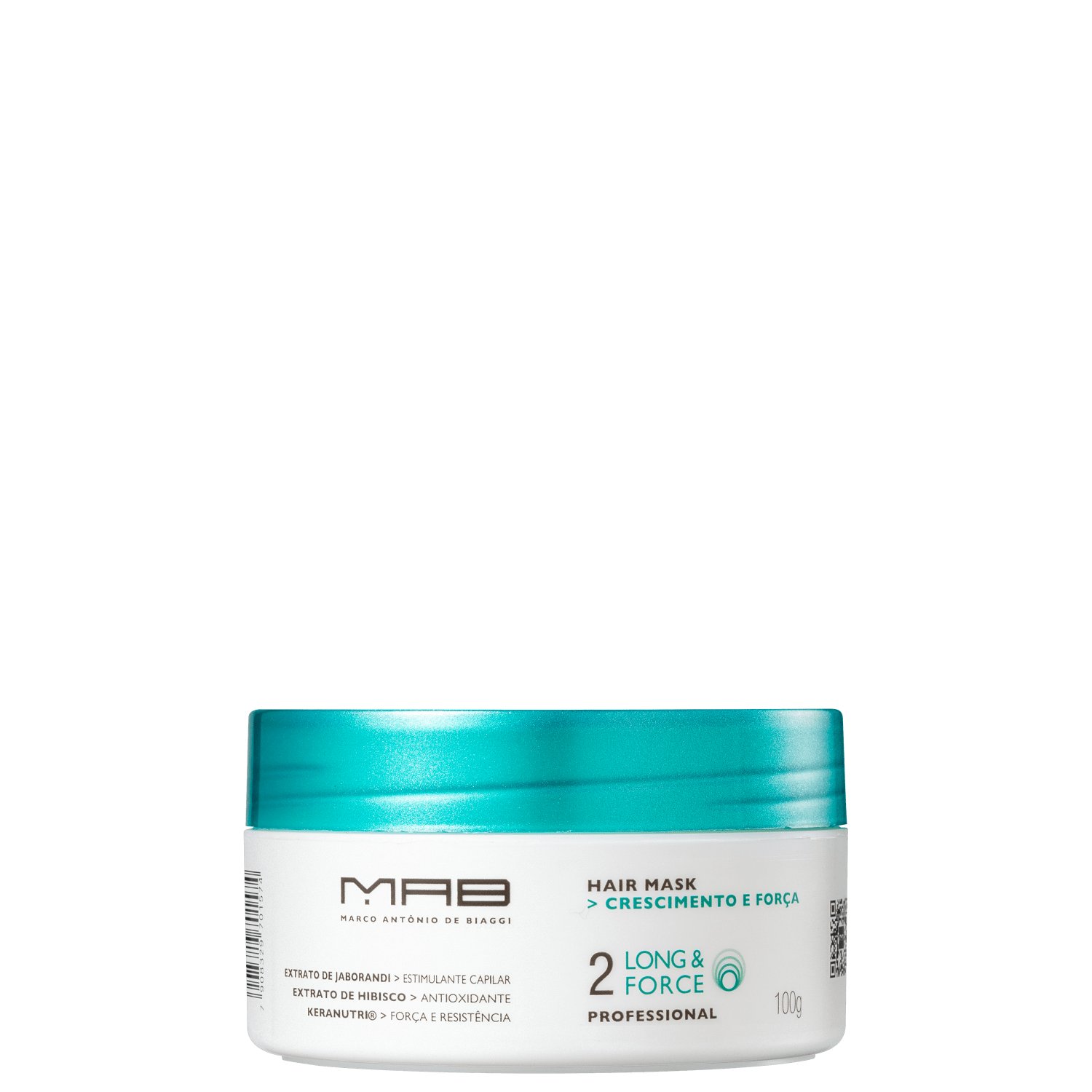 MAB Marco Antônio de Biaggi Long & Force - Máscara Capilar 100g