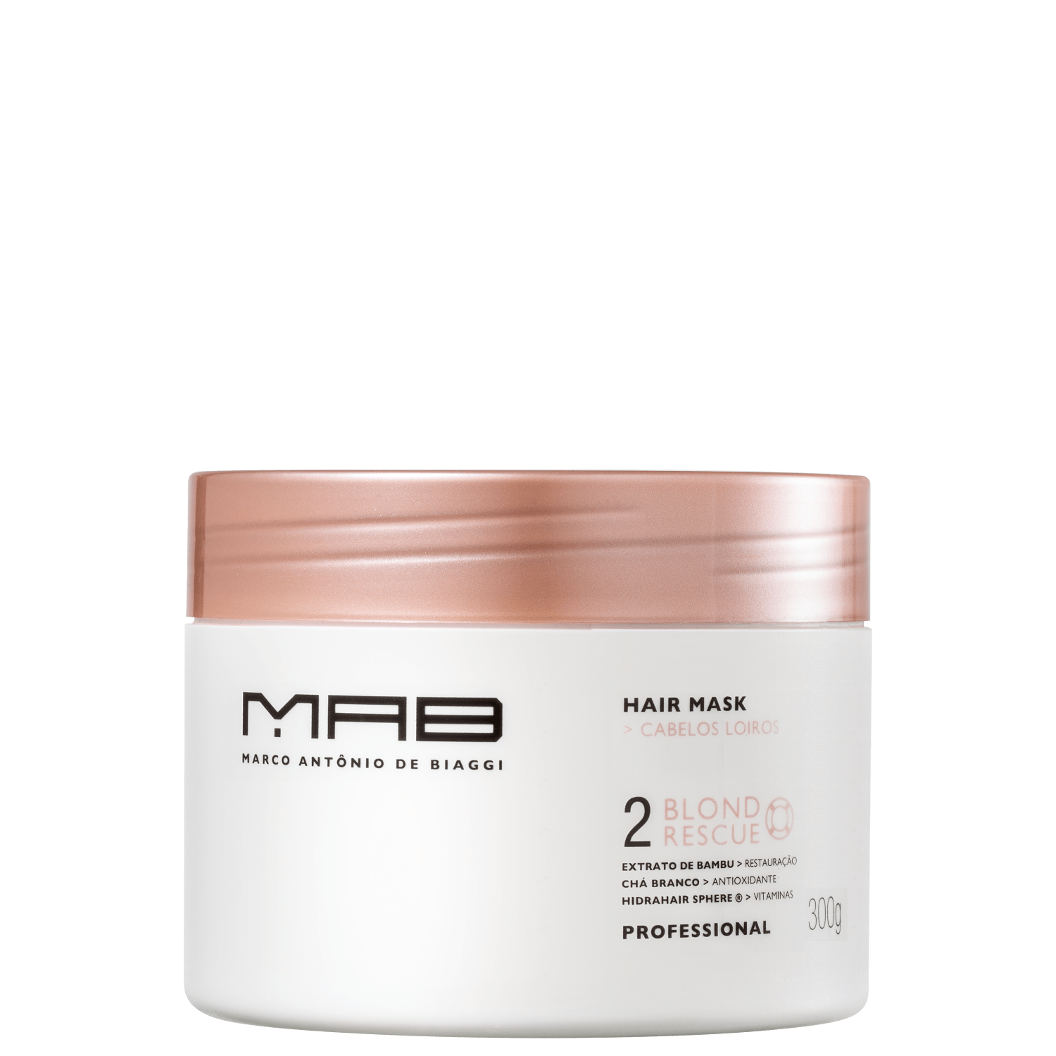 MAB Marco Antônio de Biaggi Blond Rescue - Máscara Capilar 300g