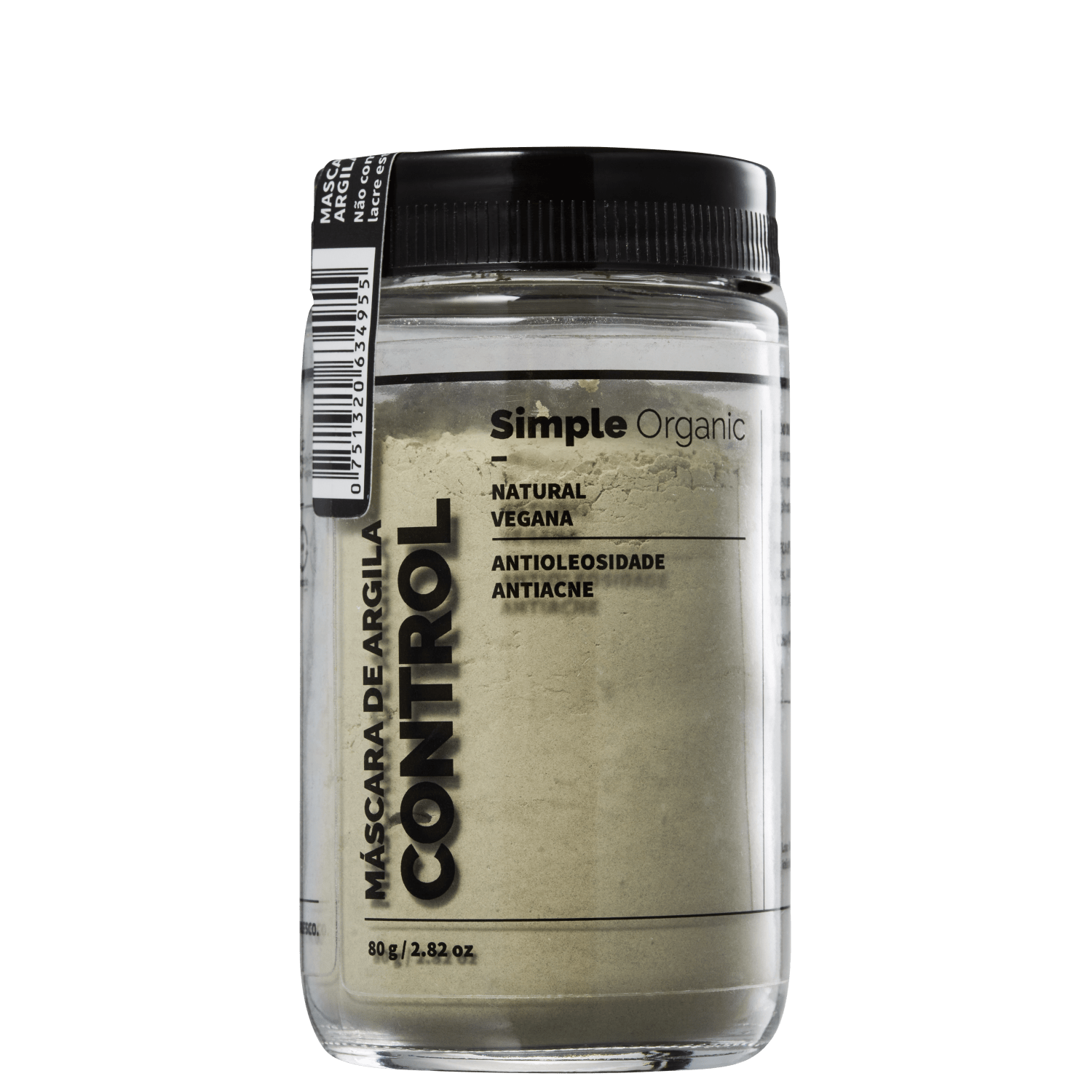 Simple Organic Argila Control - Máscara Facial 80g