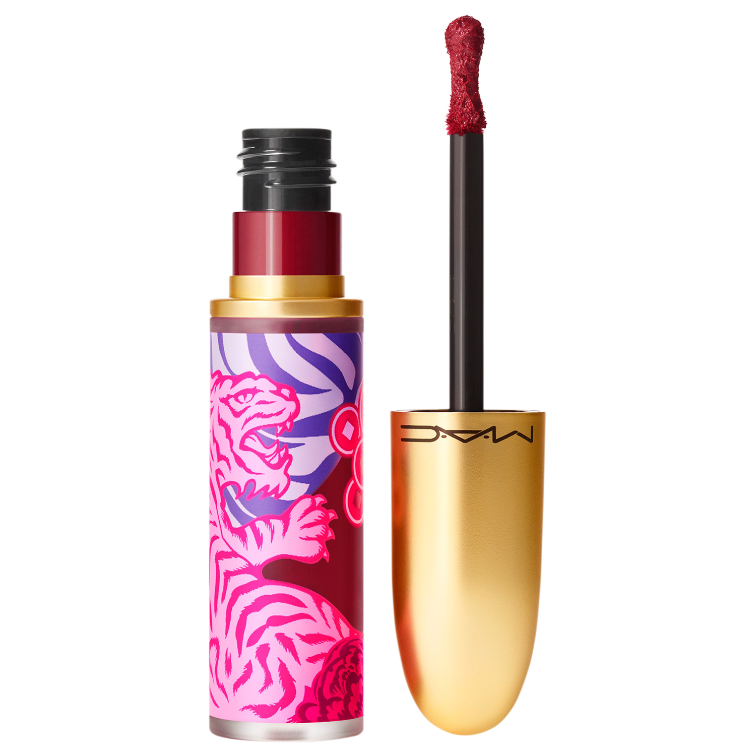 M·A·C Lunar Luck Powder Kiss Liquid Token Of Affection Vermelho - Batom Líquido 5ml