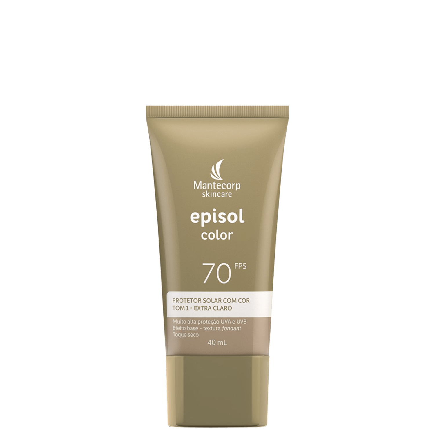 Mantecorp Episol Color Tom 1 Extra Claro FPS 70 - Protetor Solar Facial com Cor 40ml