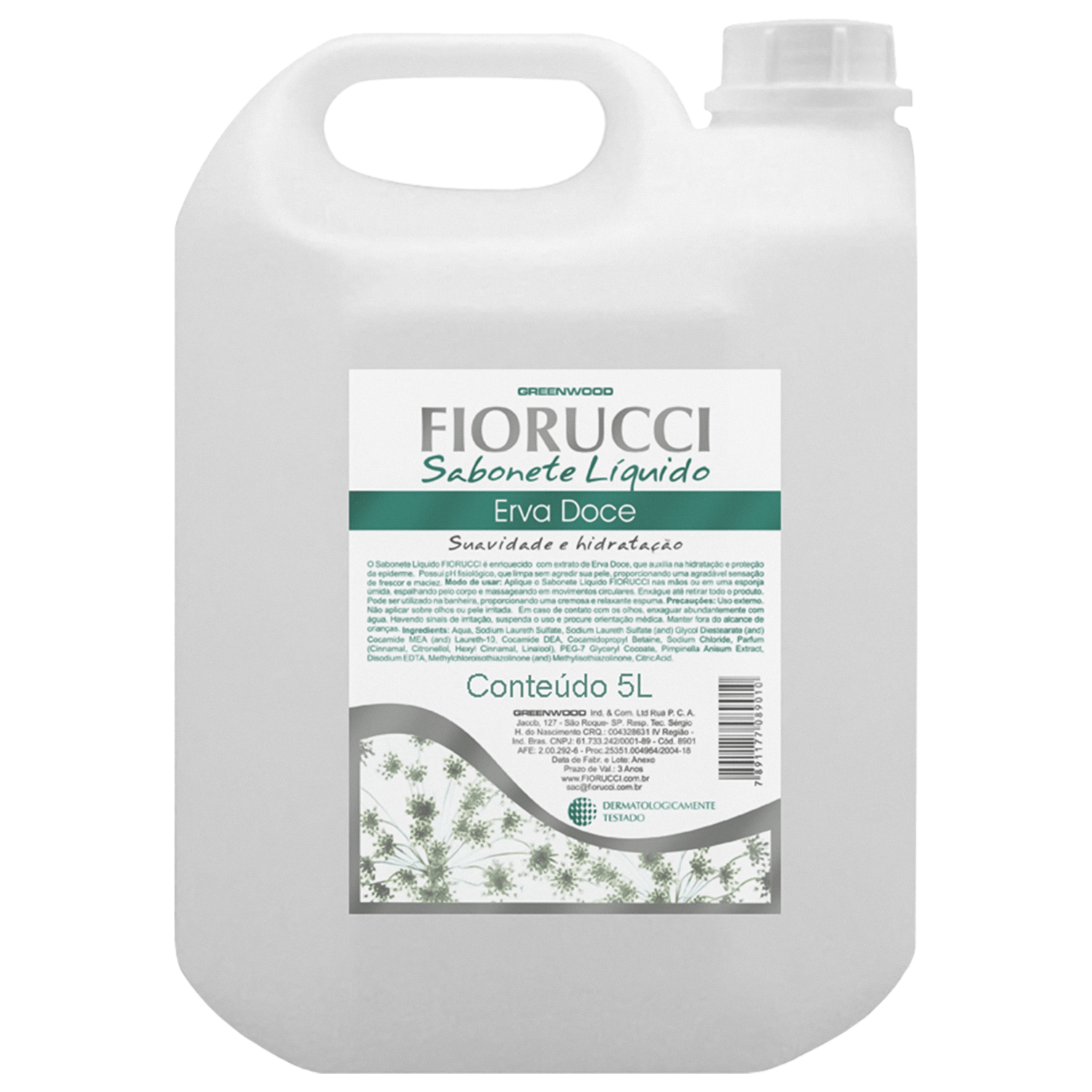Fiorucci Erva Doce - Sabonete Líquido 5L