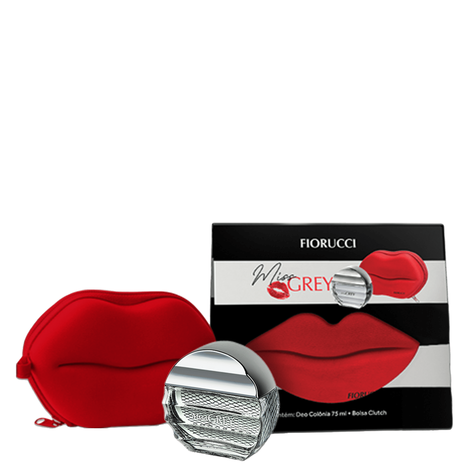 Conjunto Miss Grey Fiorucci Feminino - Deo Colônia 75ml + Bolsa Clutch
