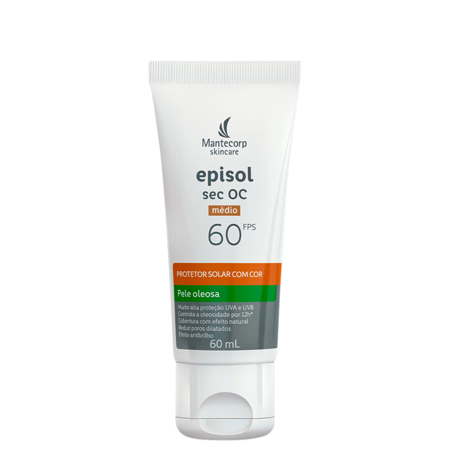 Mantecorp Episol Sec Oc FPS 60 Médio - Protetor Solar Facial com Cor 60ml