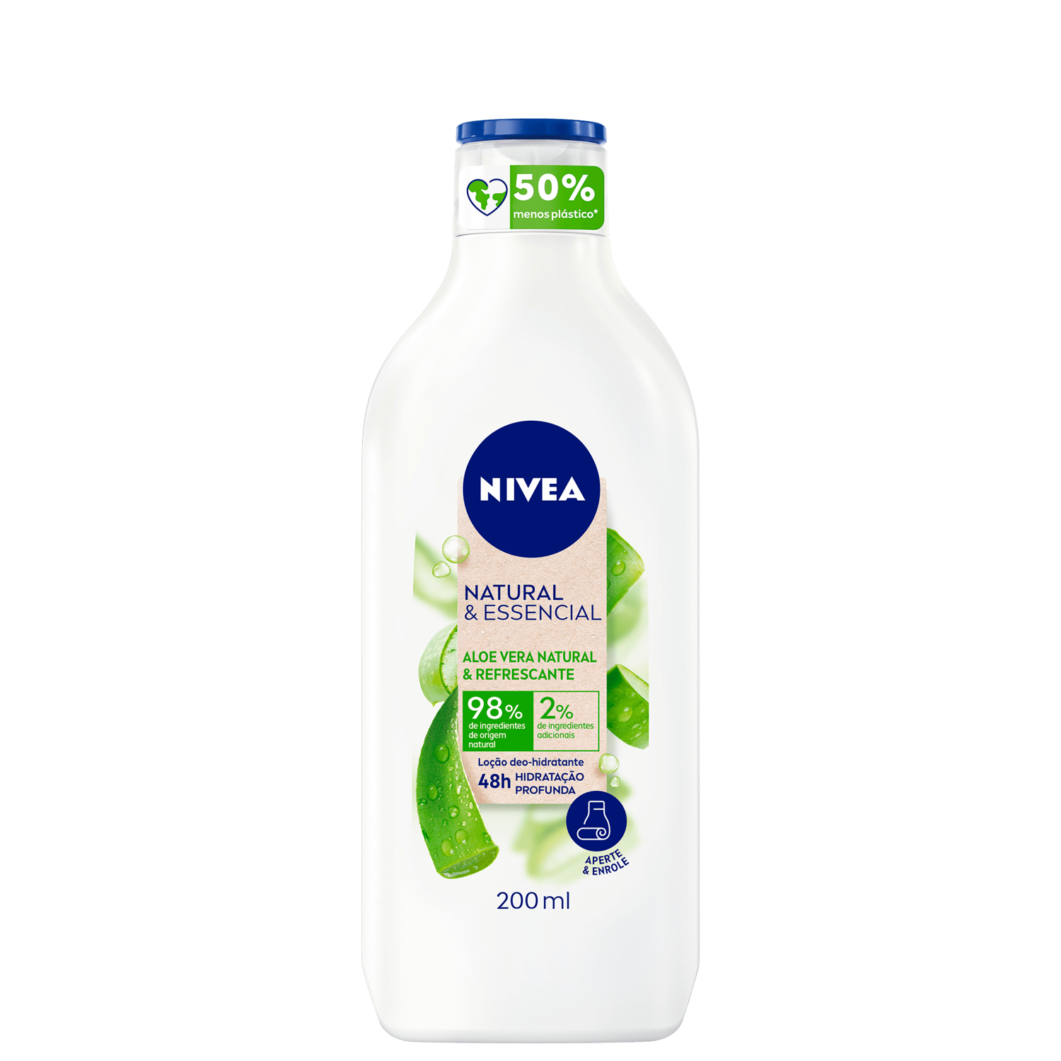 NIVEA Natural & Essencial Aloe Vera - Hidratante Corporal 200ml