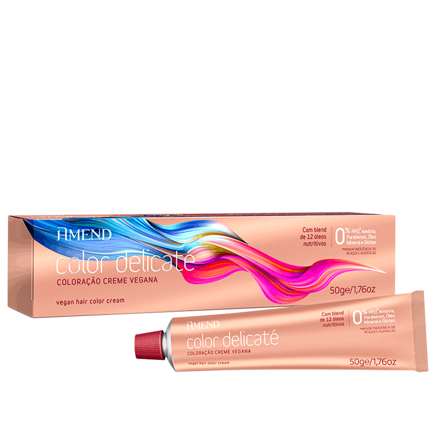 Amend Color Delicaté 0.6 Vermelho Intensificador - Coloração Vegana Permanente 50g