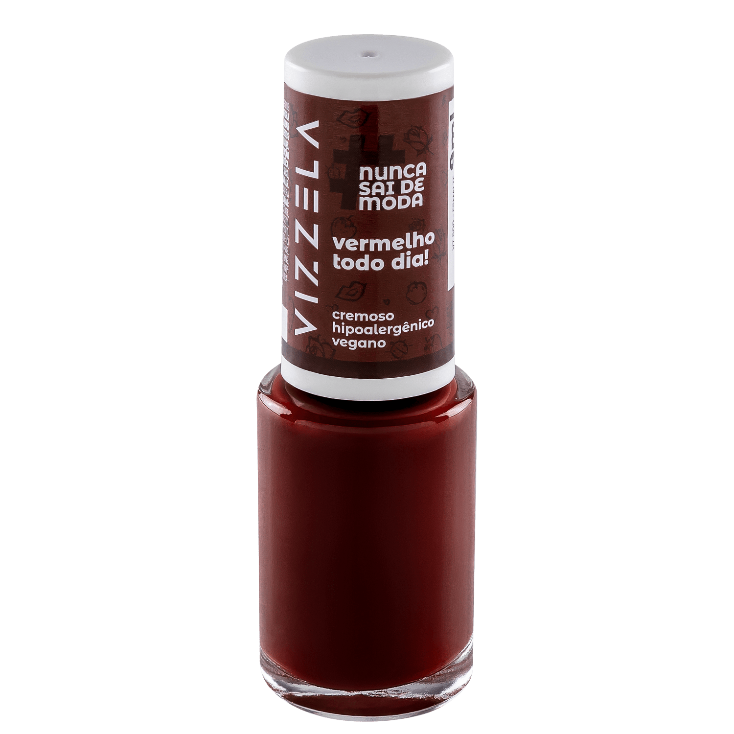Vizzela Cosméticos Nunca Sai de Moda Vermelho Todo Dia! - Esmalte Cremoso 9ml