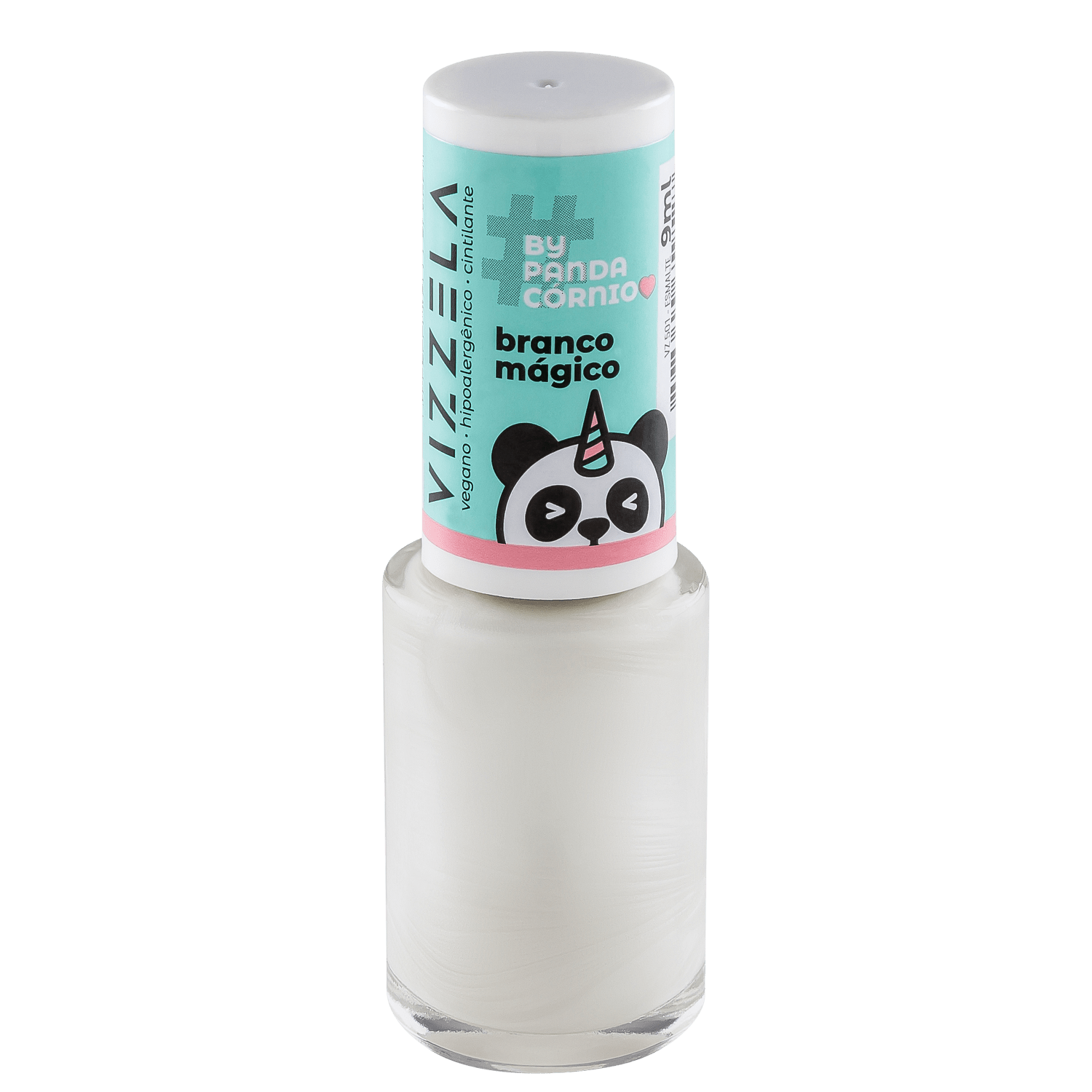 Vizella Cosméticos by Pandacórnio Branco Mágico - Esmalte Cremoso 9ml