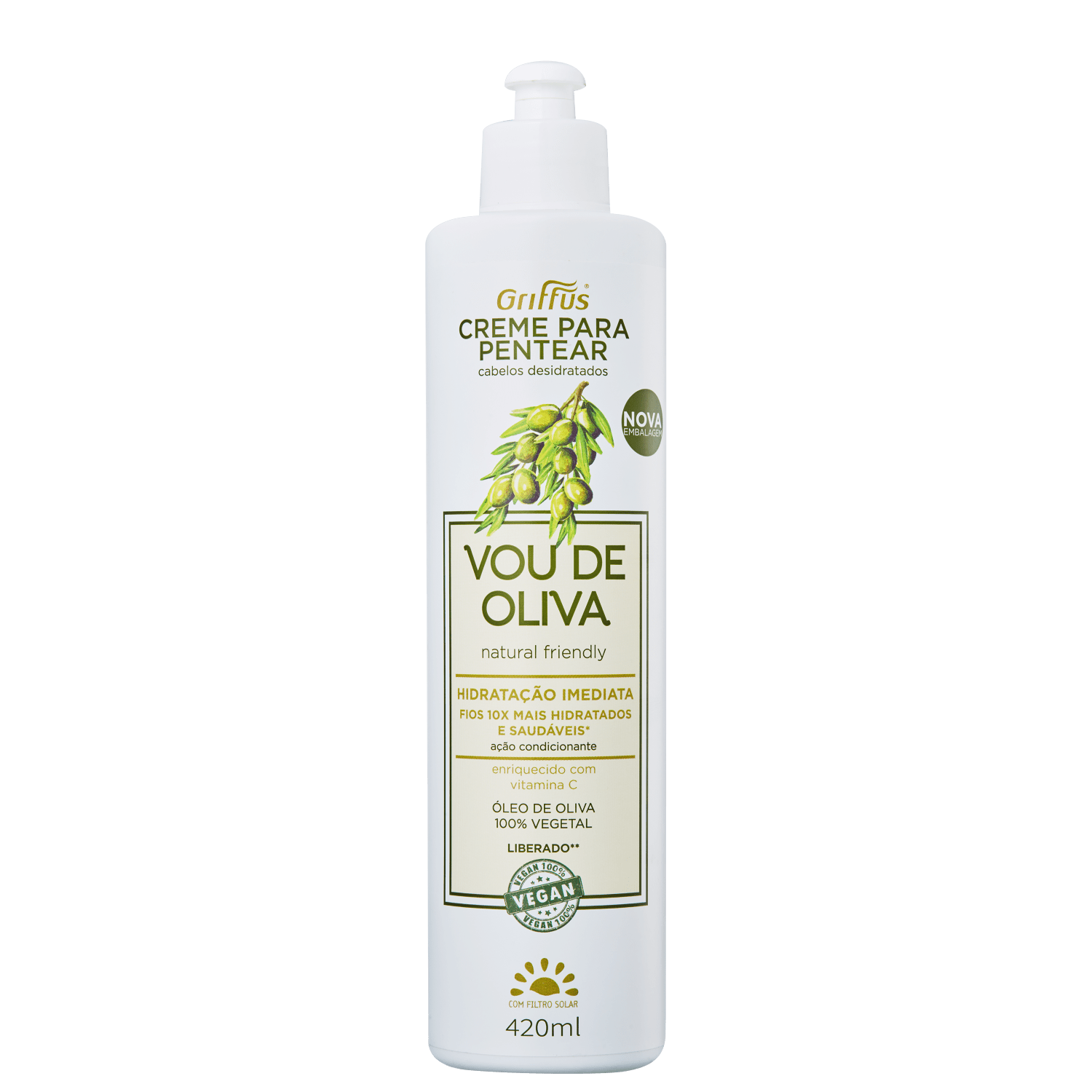 Griffus Vou de Oliva - Creme para Pentear 420ml