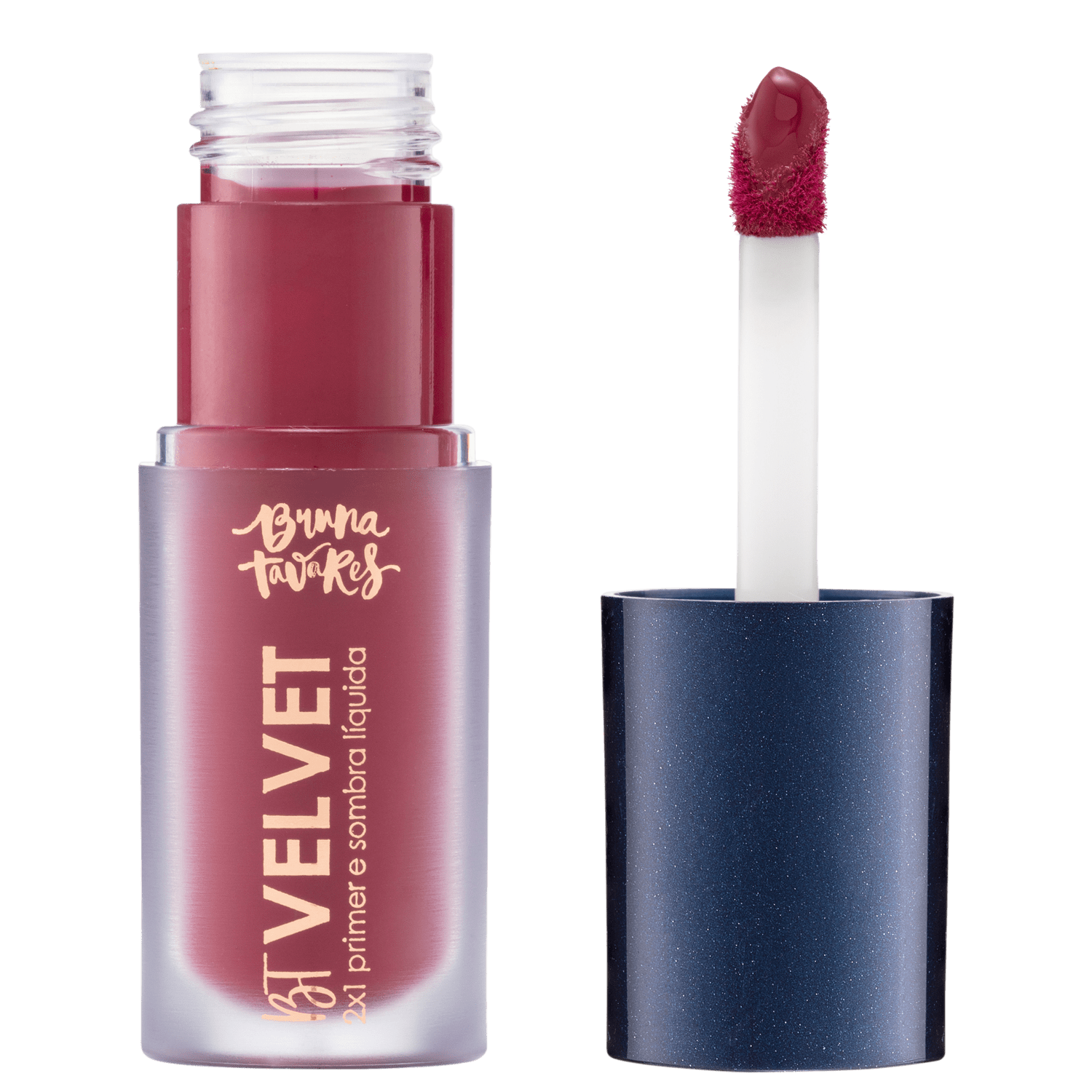 Bruna Tavares BT Velvet 2x1 Cherry - Sombra Líquida Multifuncional 6ml