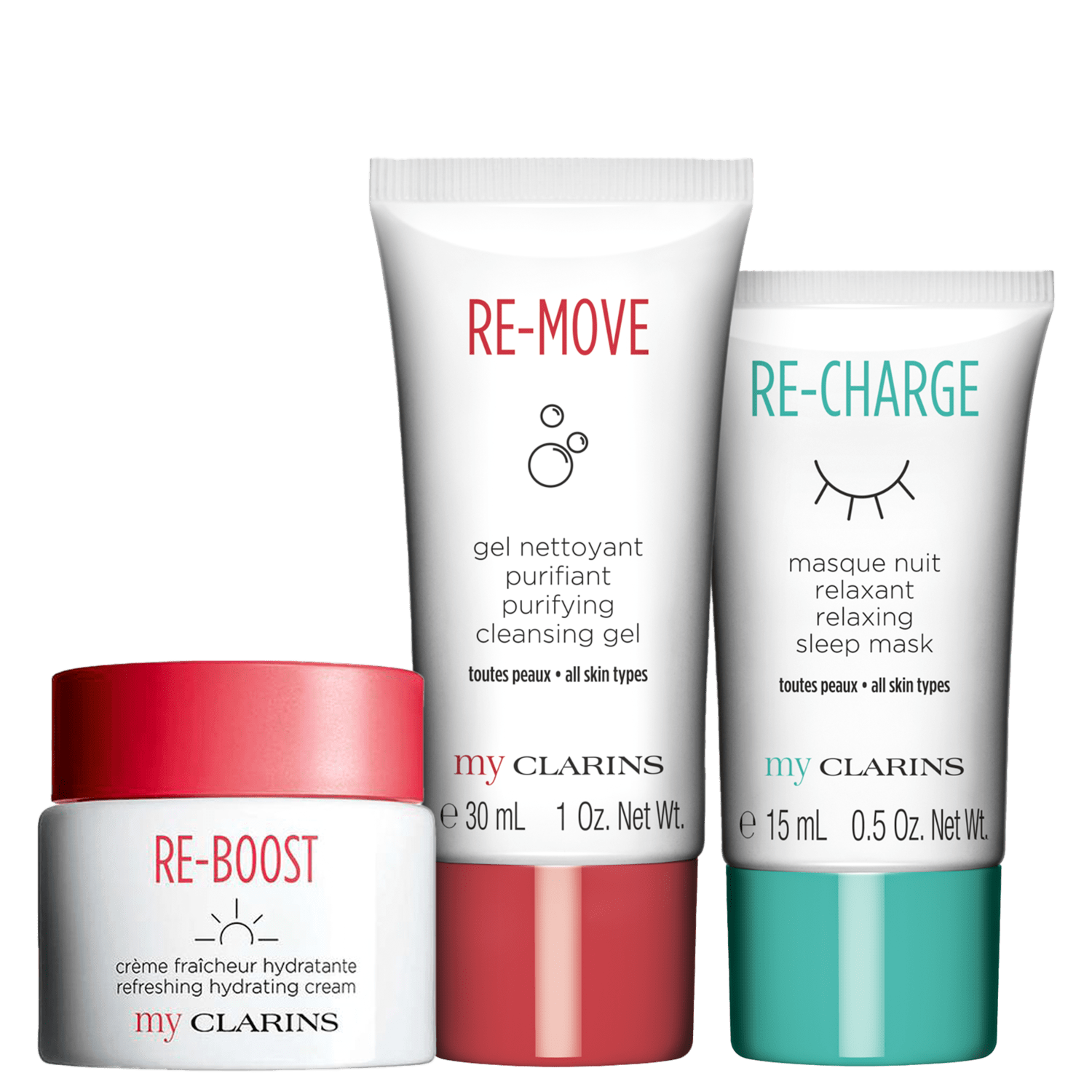 Kit Clarins My Clarins Essentials (3 Produtos)