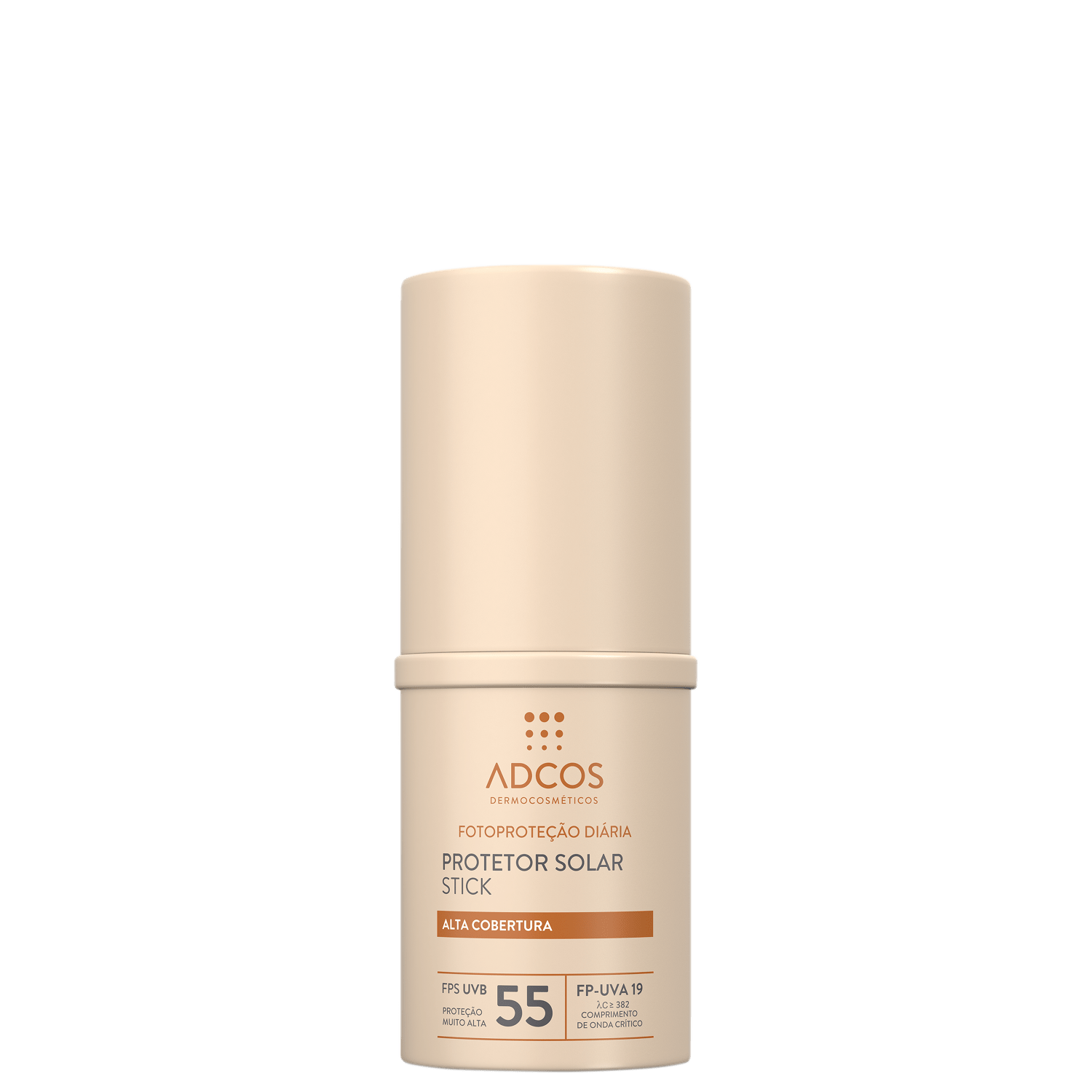 Adcos Fotoproteção Diária Tonalizante Stick FPS55 Bronze - Protetor Solar Facial com Cor 17g