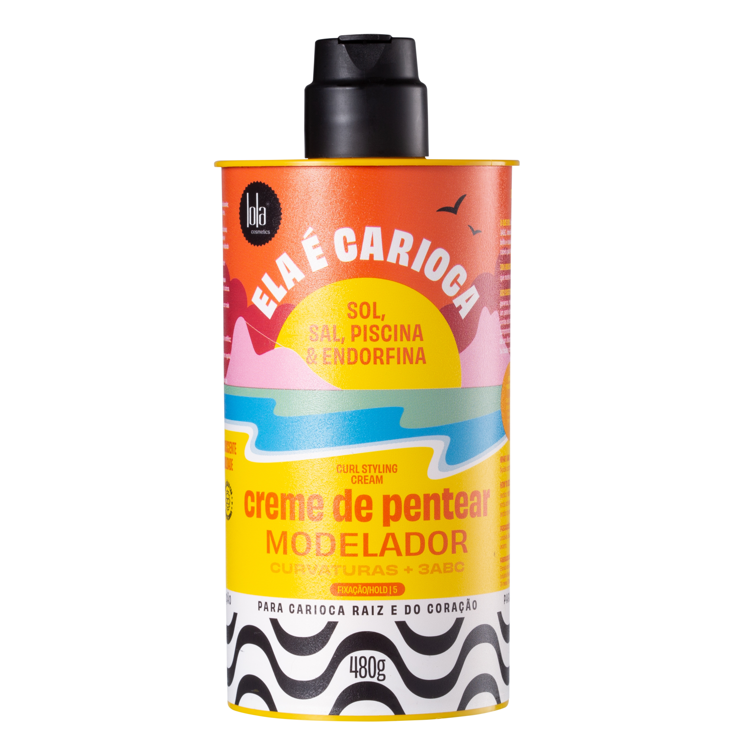 Lola Cosmetics Ela é Carioca Sol, Sal, Piscina & Endorfina 3ABC - Creme de Pentear 480g
