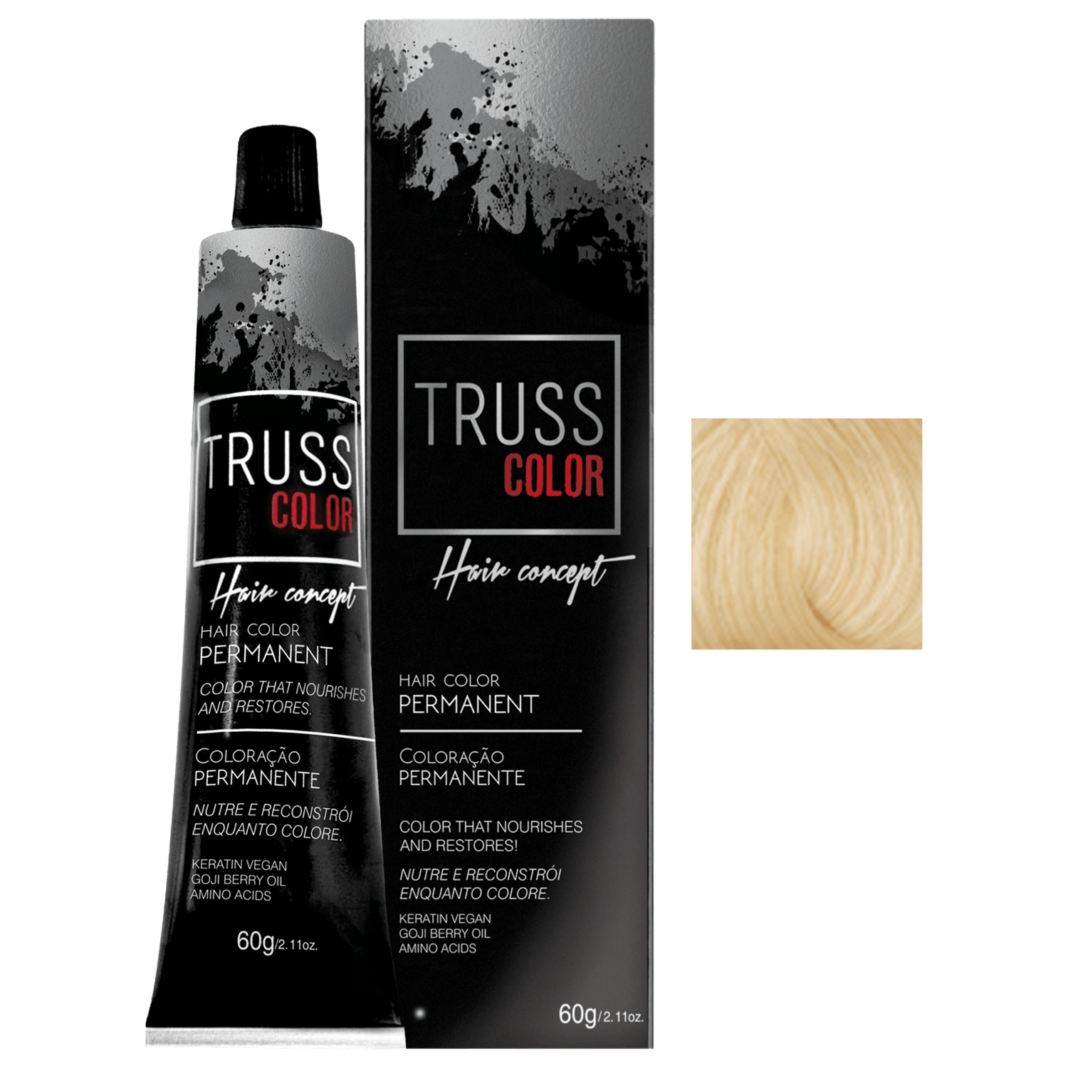 TRUSS Color 10.2 Louro Claríssimo Violeta - Coloração Permanente 60g