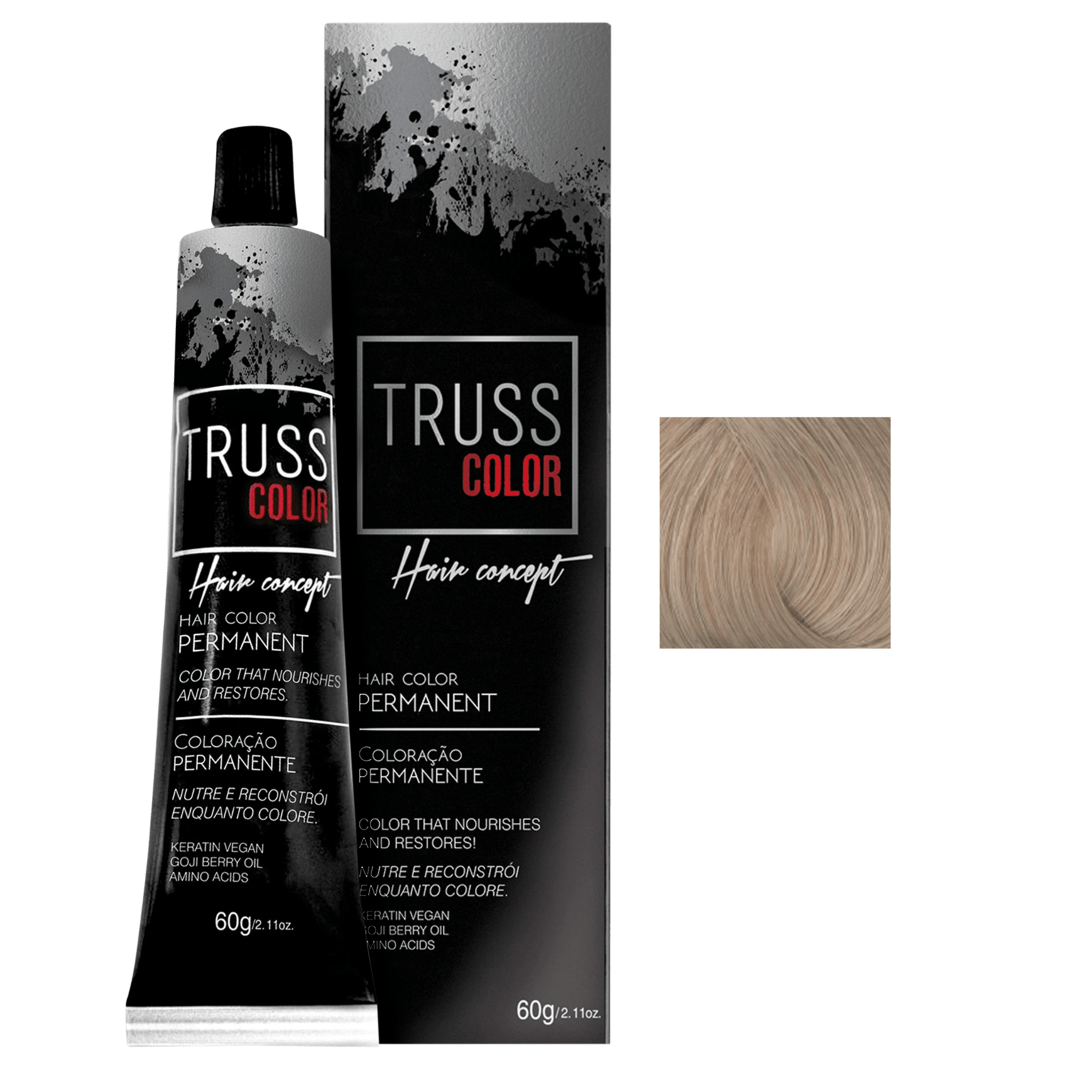 TRUSS Color Louro Claro Pérola 8.89 - Coloração Permanente 60g