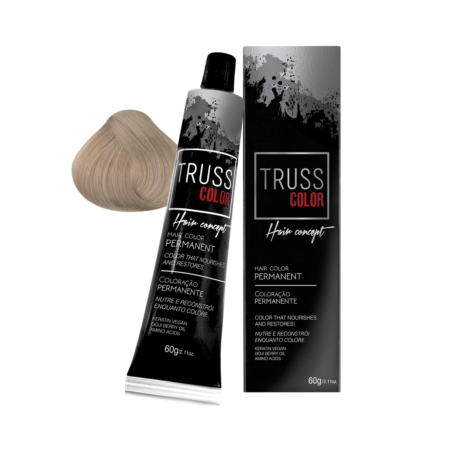 Coloração Permanente Truss Color Louro Claro Pérola 8.89 60g