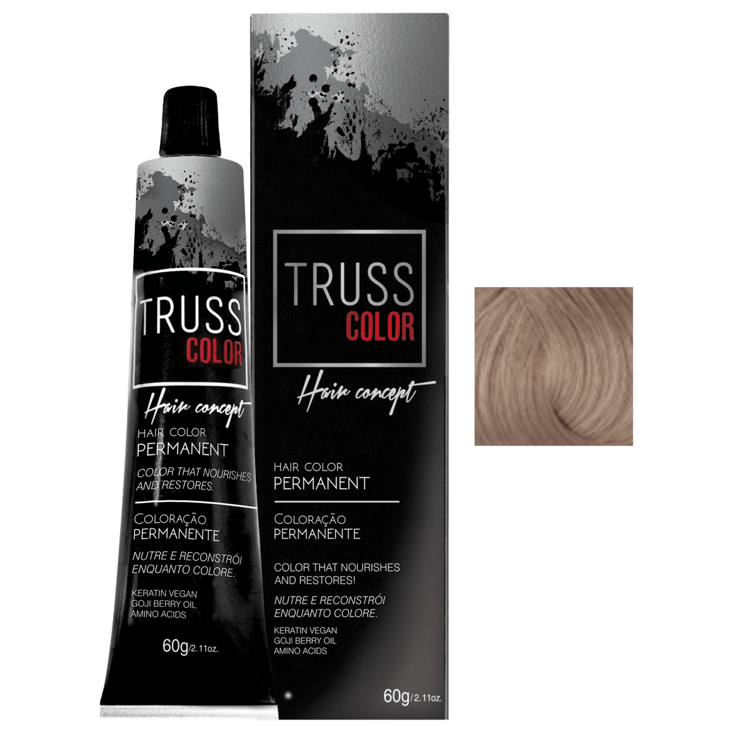 TRUSS Color 8.2 Louro Claro Violeta - Coloração Permanente 60g