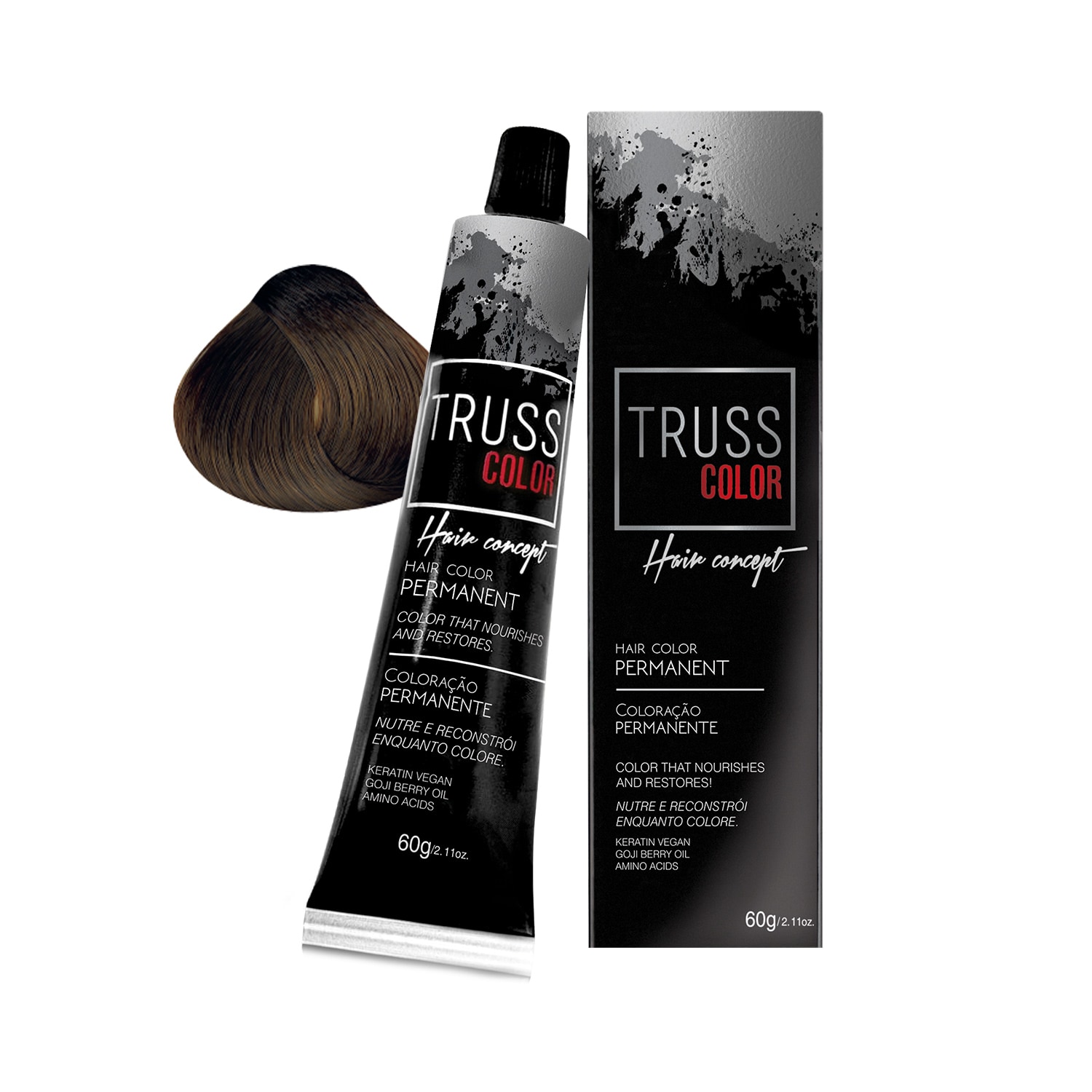 Coloração Permanente Truss Color Louro Escuro 6.0 60g