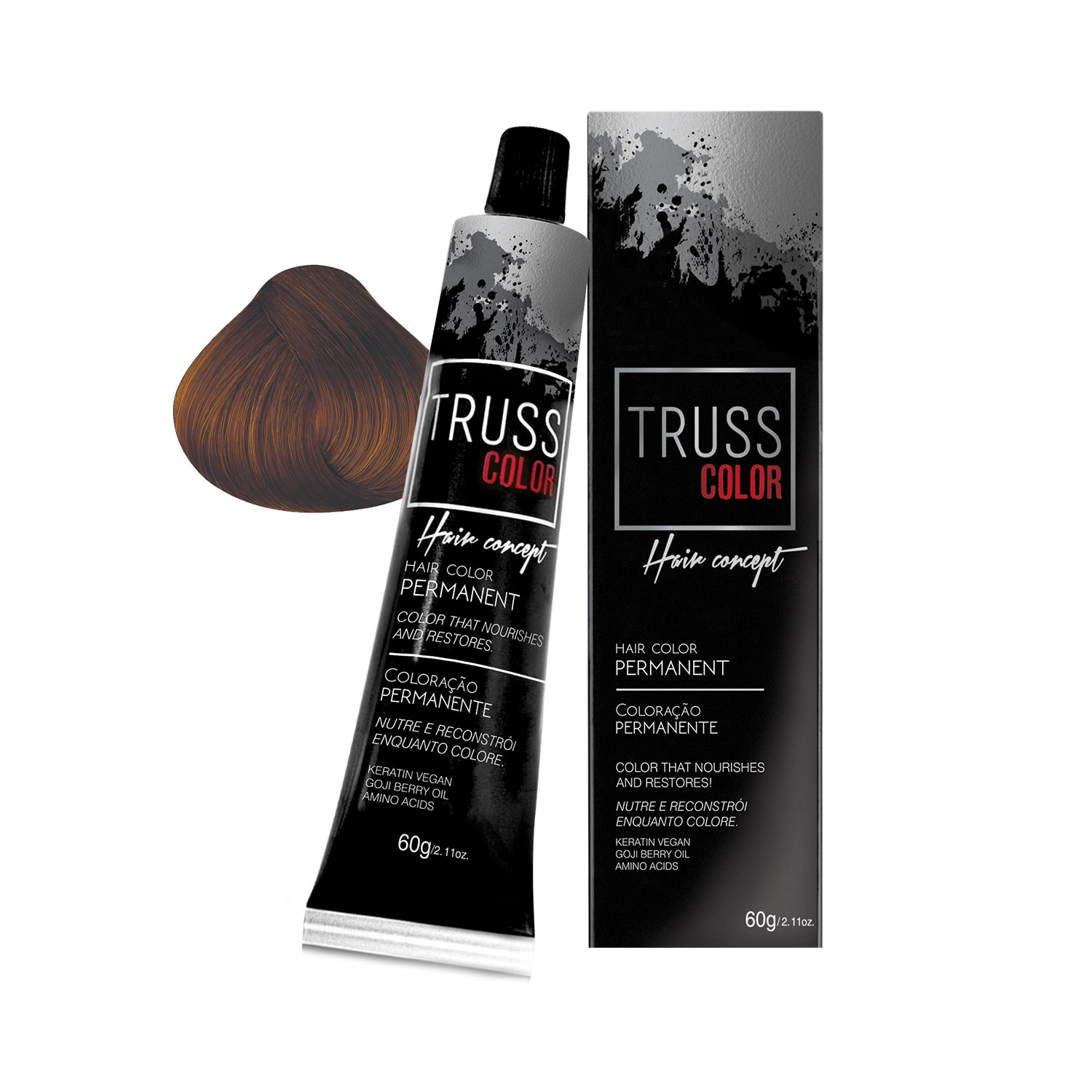 Coloração Permanente Truss Color Louro Escuro Acizentado 6.1 60g