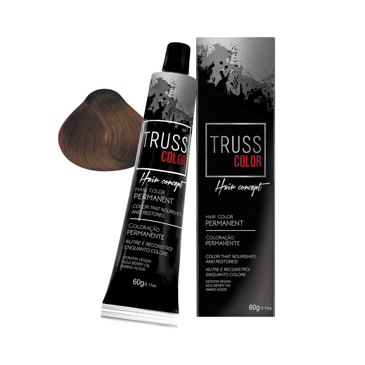 Coloração Permanente Truss Color Louro Médio 7.0 60g