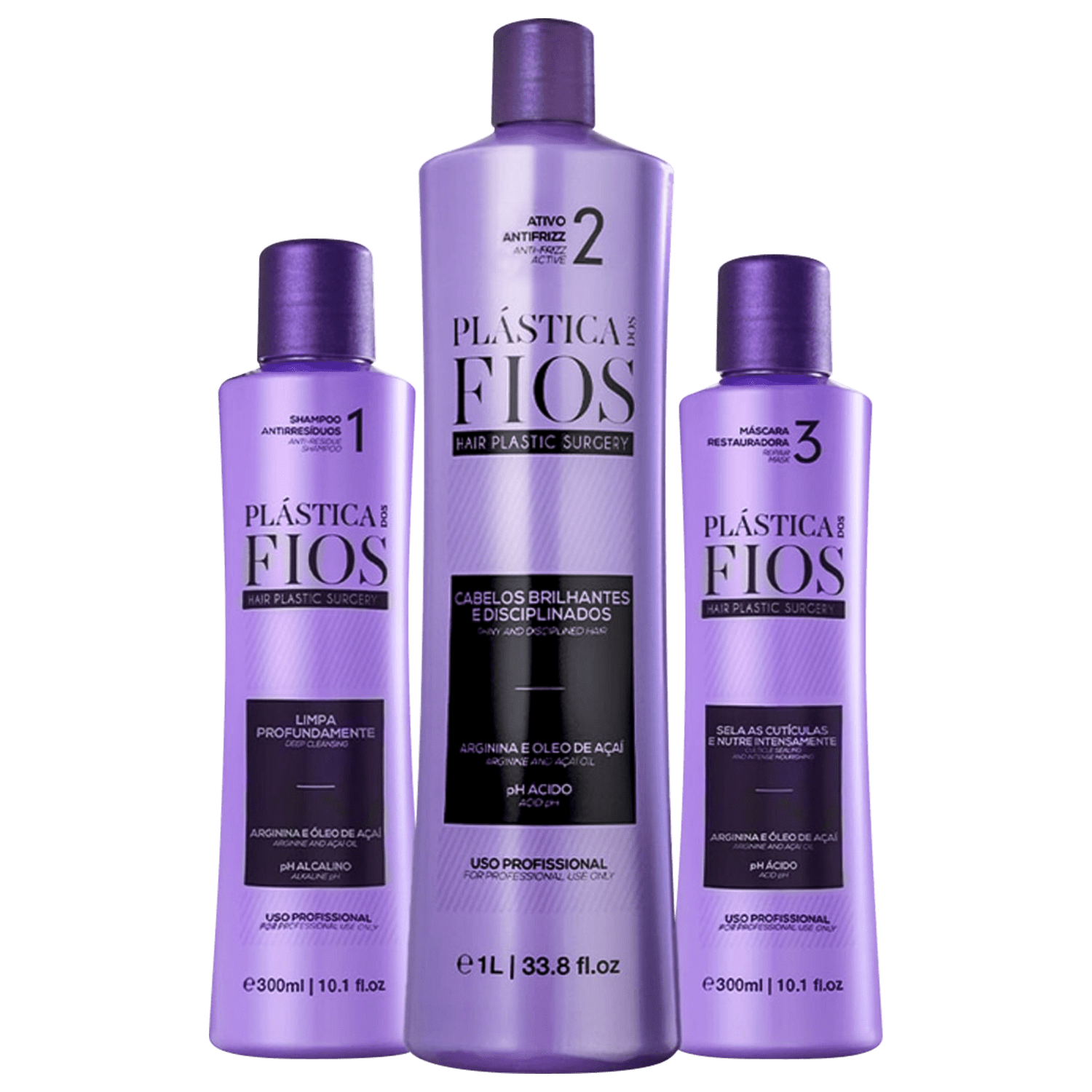 Kit Cadiveu Professional Plástica dos Fios Trio Super (3 Produtos)