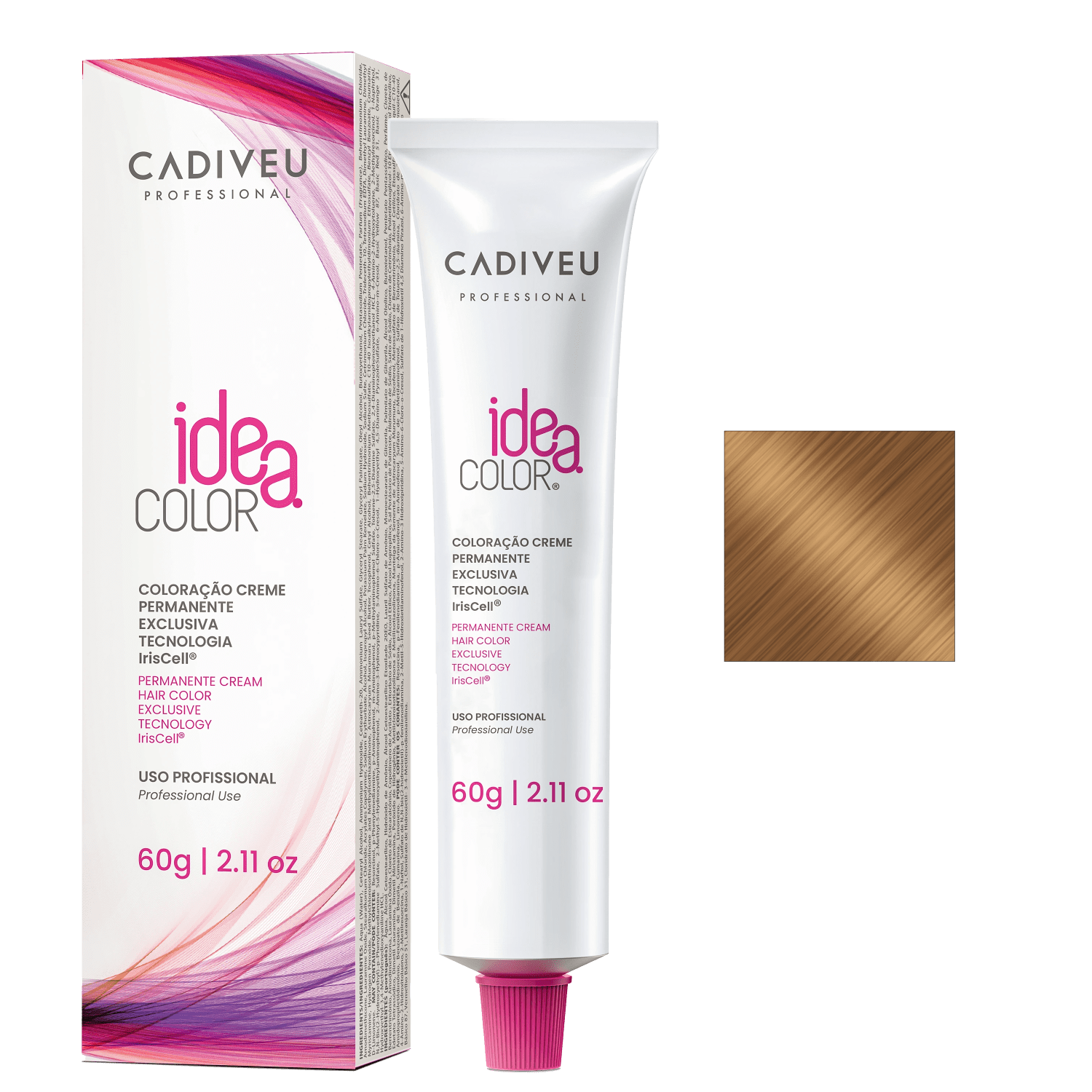 Cadiveu Professional Idea Color 8.3 Louro Claro Dourado - Coloração Permanente 60g