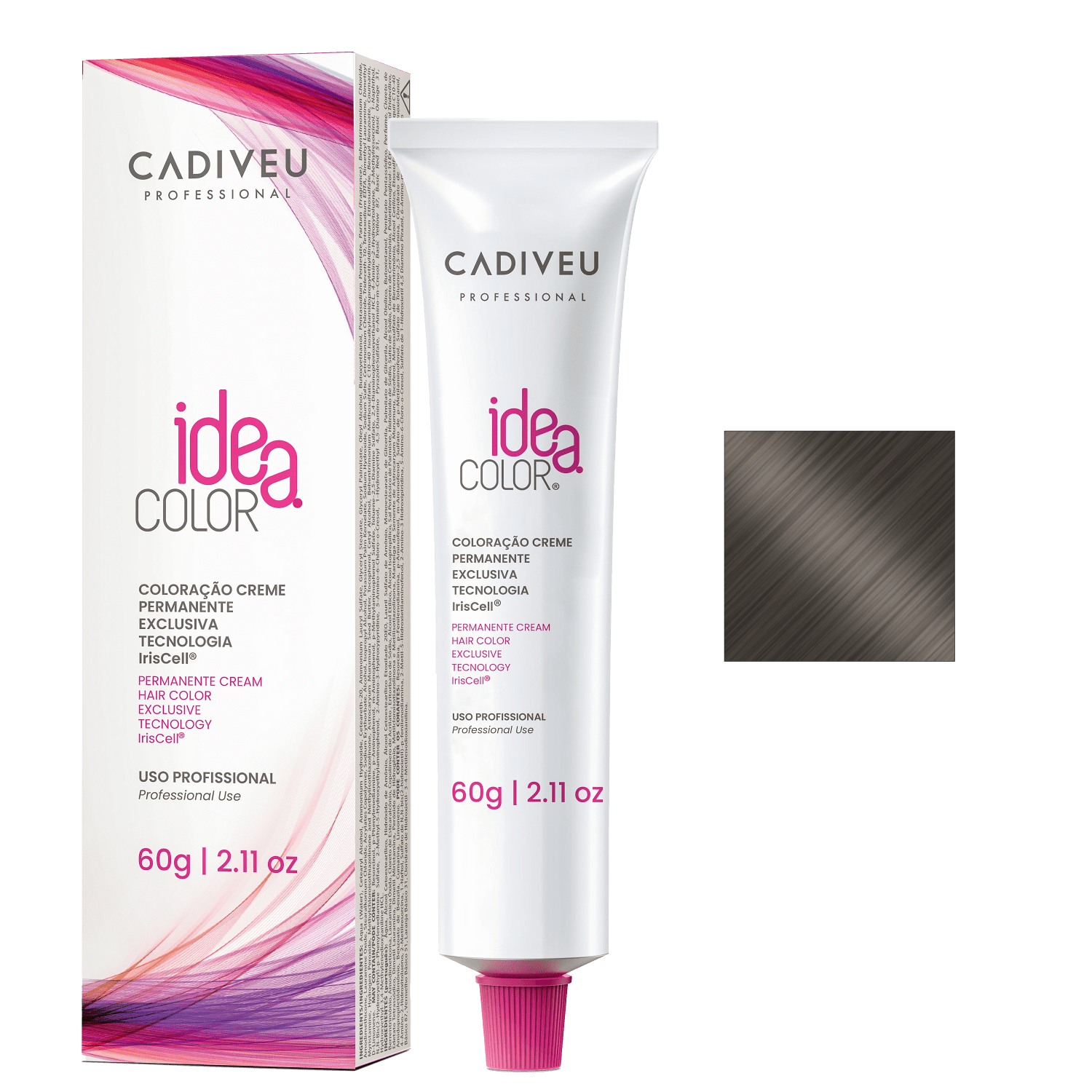 Cadiveu Professional Idea Color 6.1 Louro Escuro Acinzentado - Coloração Permanente 60g